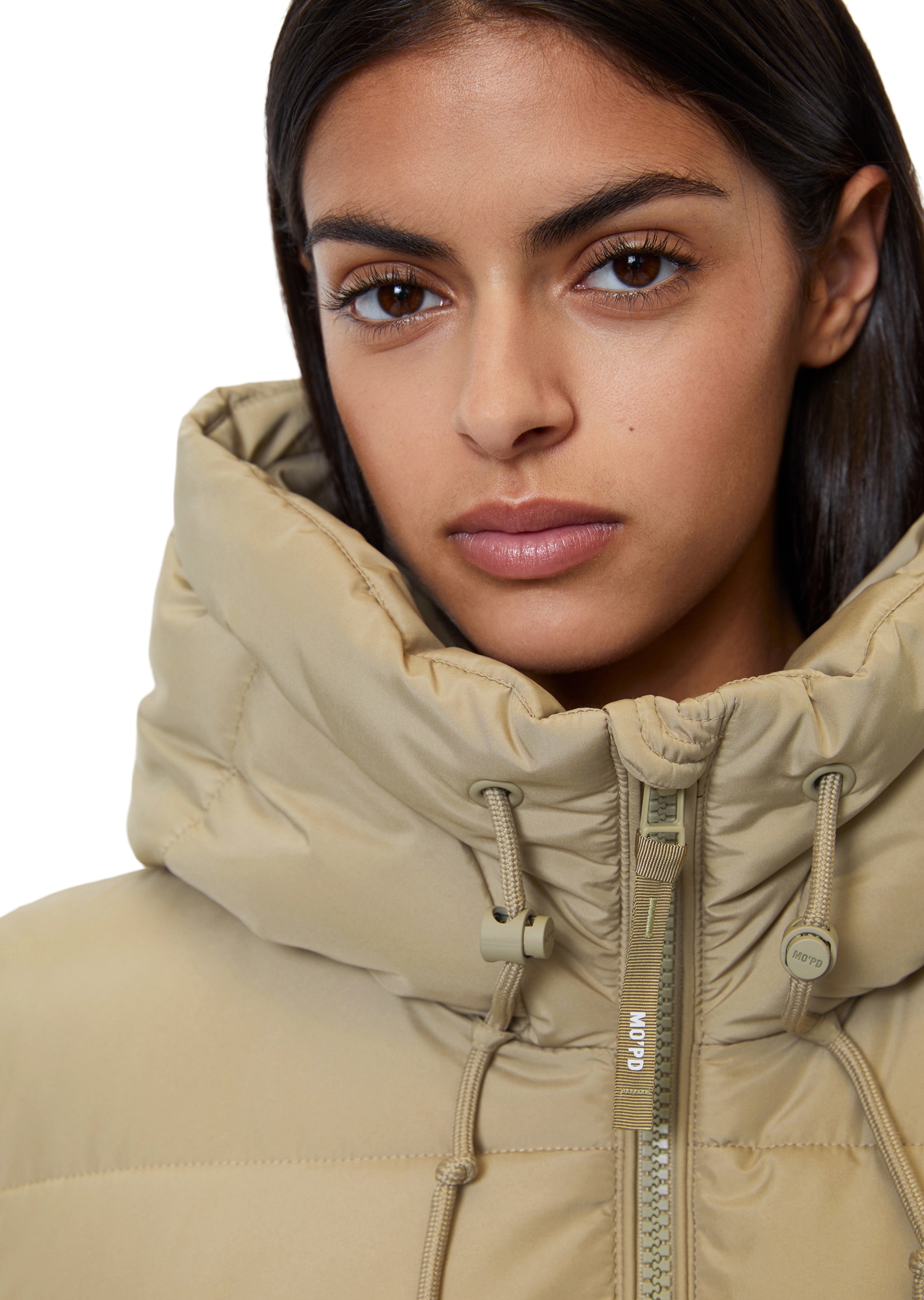 Marc O'Polo DENIM Outdoorjacke »aus teilweise recycelten Materialien«, mit Kapuze
