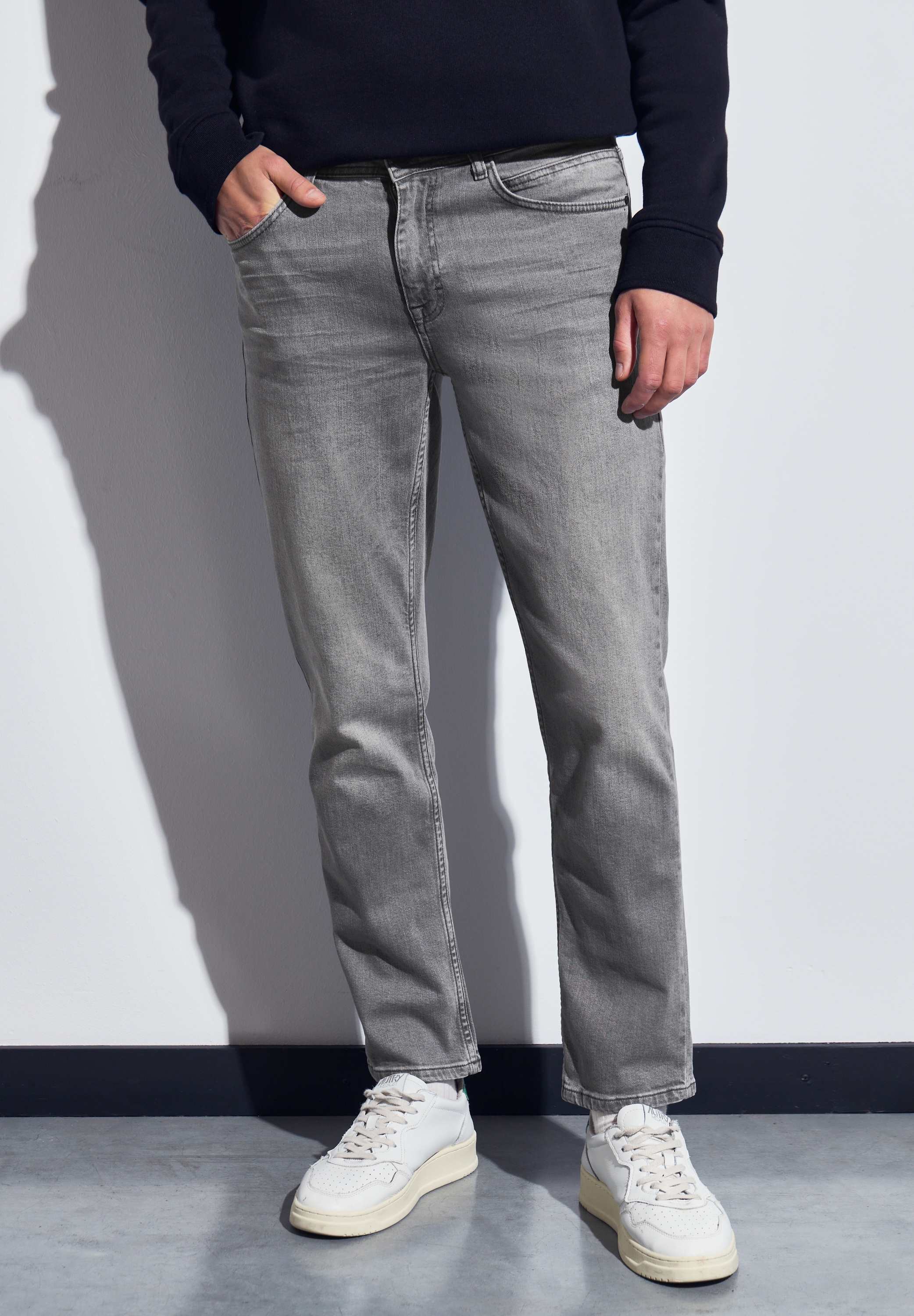 STREET ONE MEN Slim-fit-Jeans, aus Baumwolle mit Stretchanteil