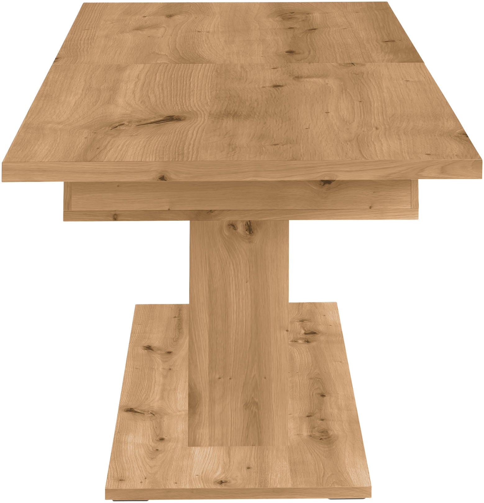 set one by Musterring Esstisch »Deltona«, mit Auszugsfunktion, Standfuß mit Zierelement, B180/230 x T90 cm