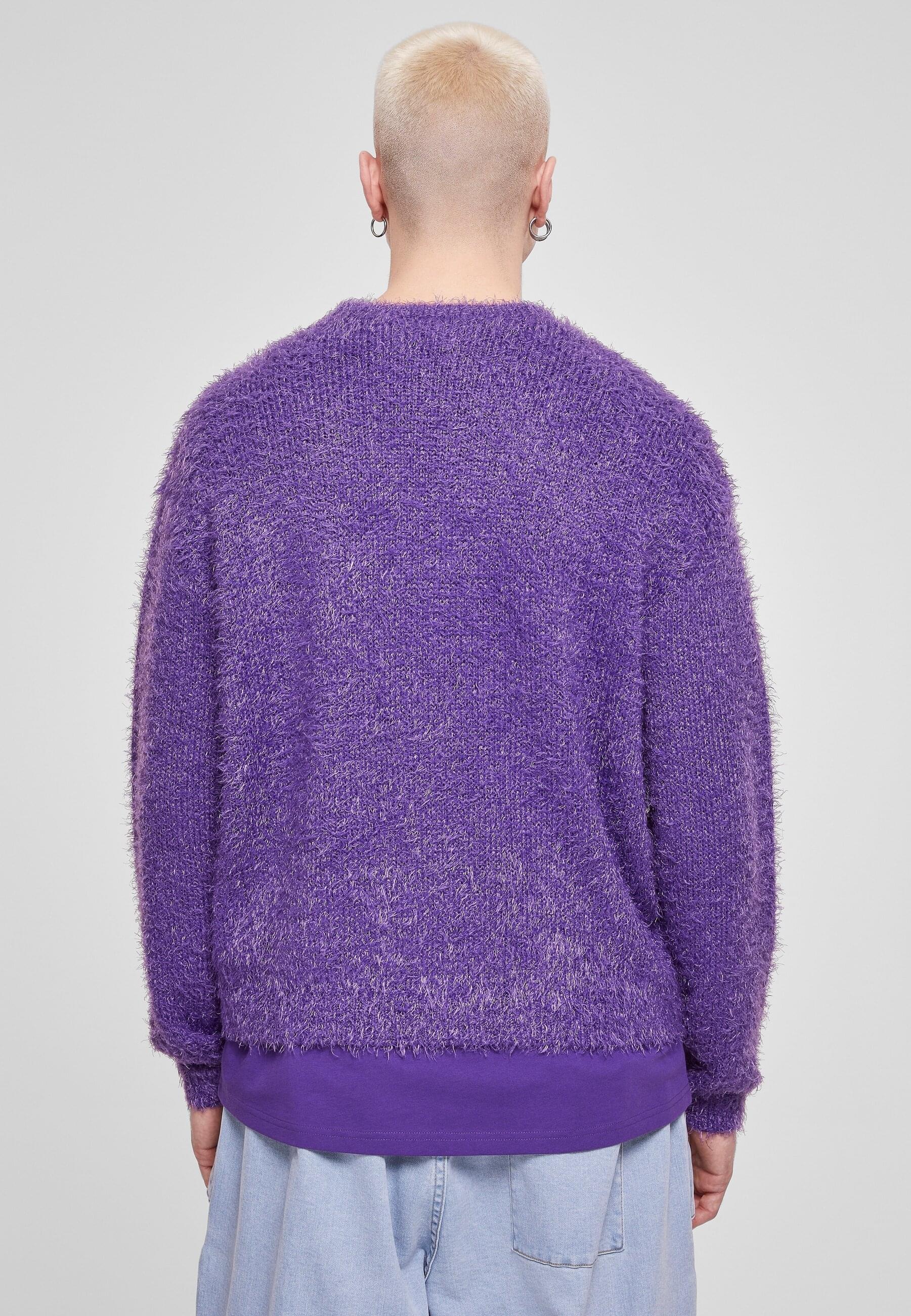 URBAN CLASSICS Rundhalspullover »Urban Classics Herren Feather Sweater«, (1 tlg.)