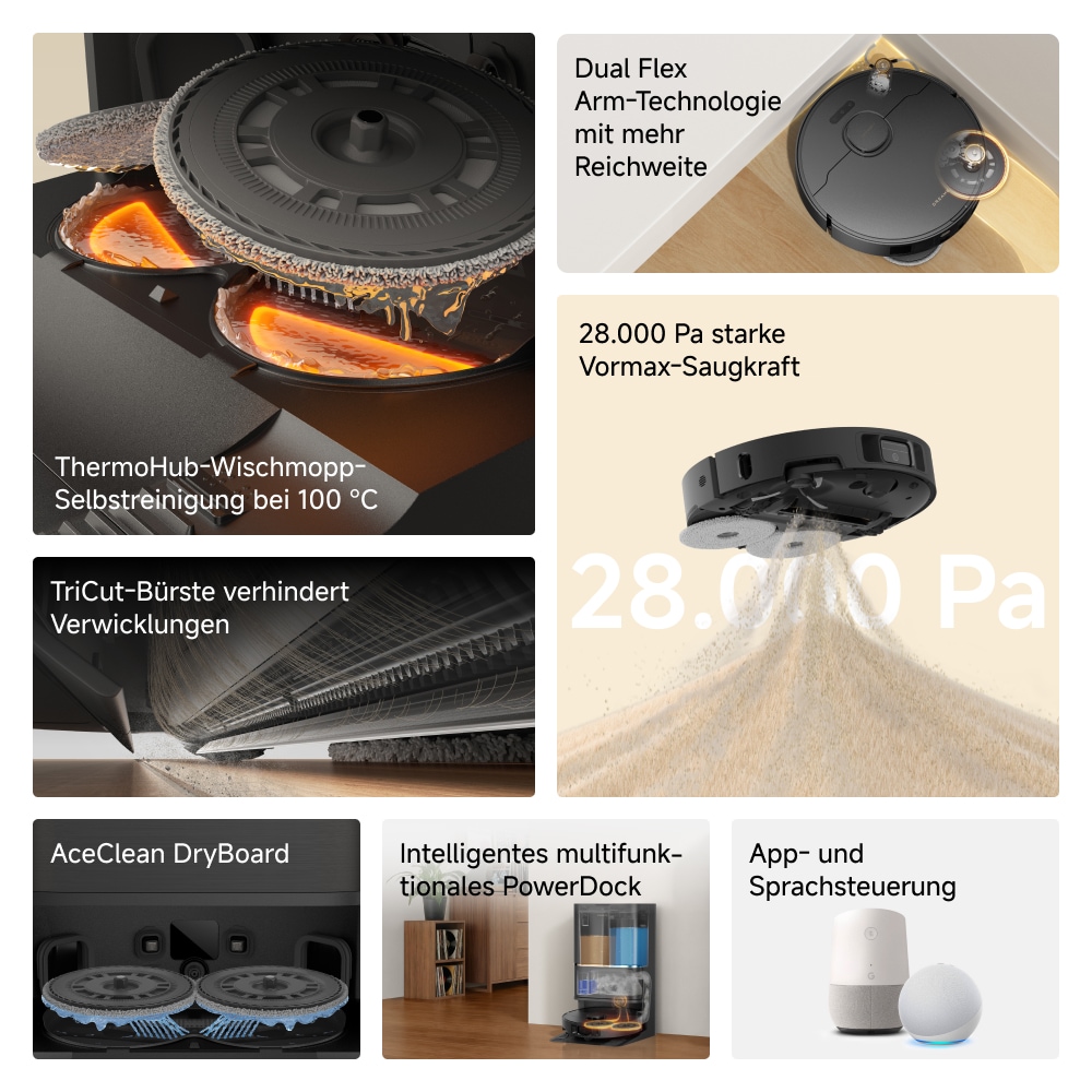 Dreame Saugroboter »L50 Ultra AE« Basisstation, App-Steuerung