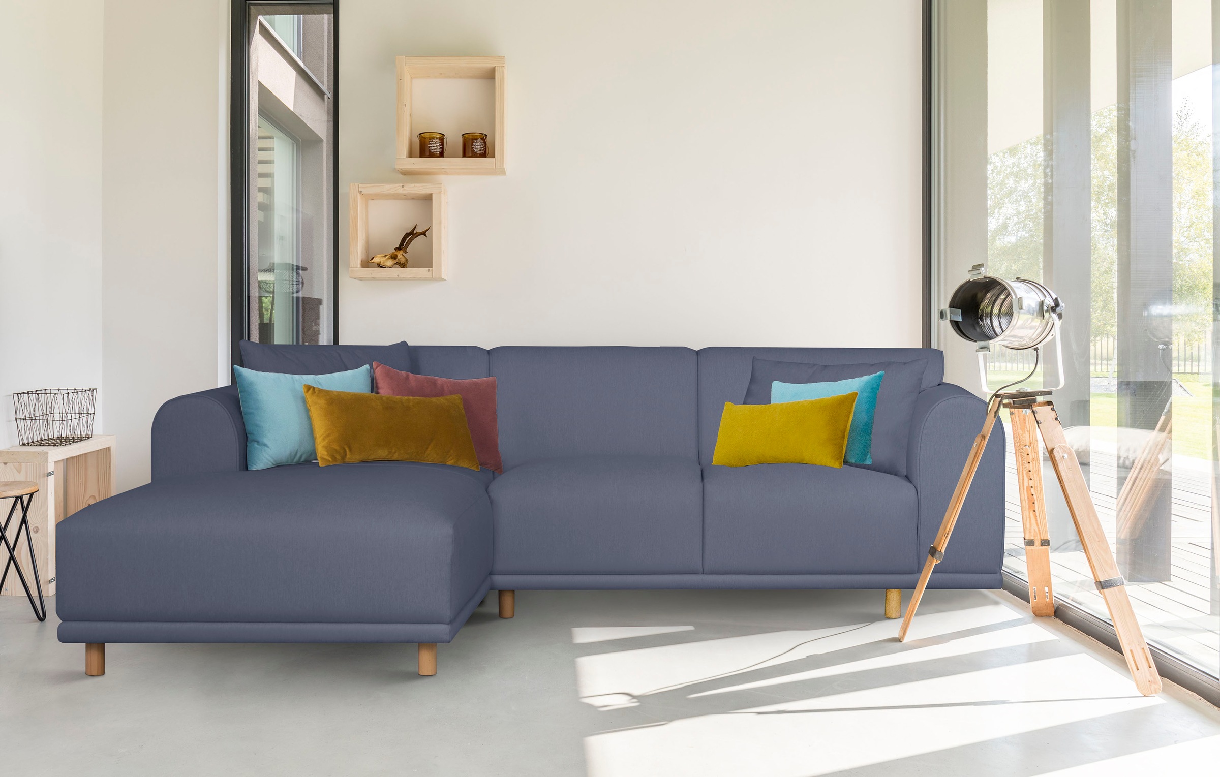 OTTO home Ecksofa "Maroon L-Form" in skandinavischem Design, mit losen Kiss günstig online kaufen