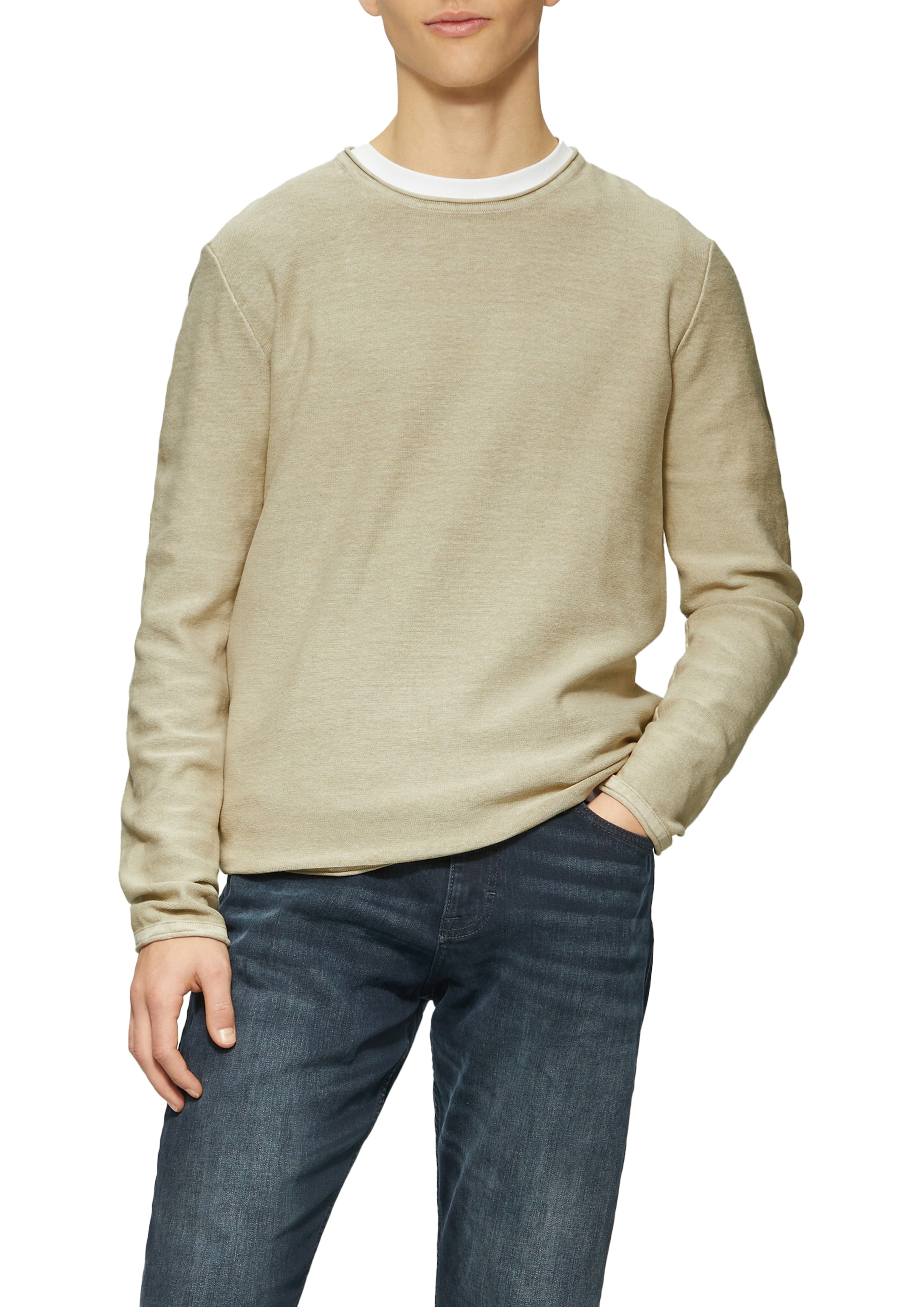 QS Strickpullover, mit Rollkante günstig online kaufen