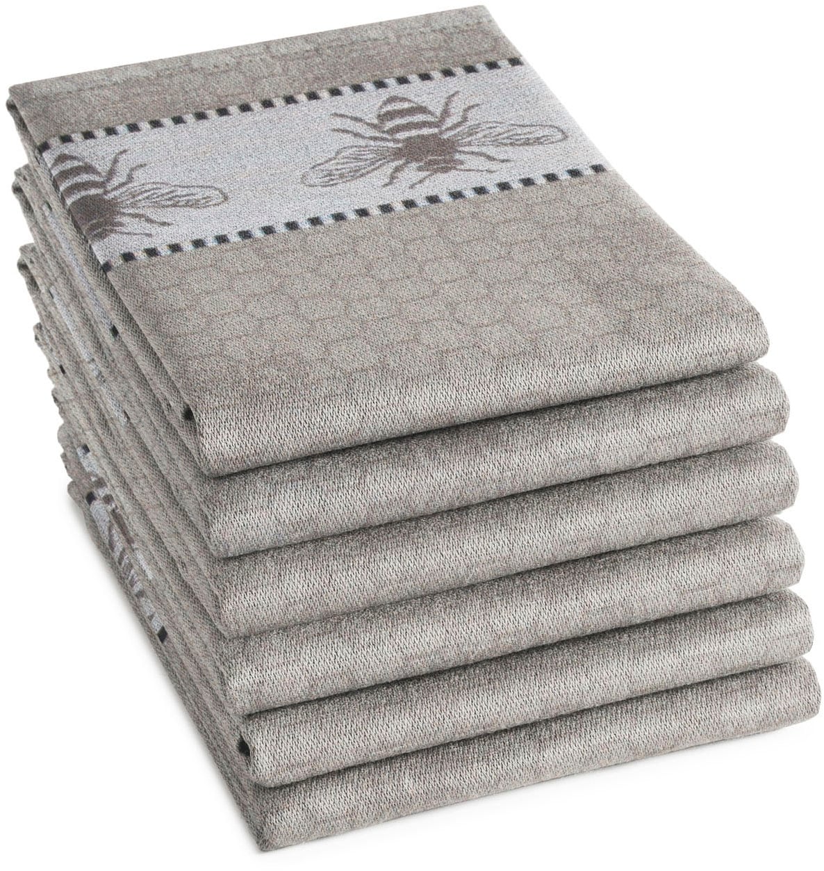 DDDDD Geschirrtuch "DDDDD Honey Geschirrtuch Grau (6er-Pack)" schnell trock günstig online kaufen