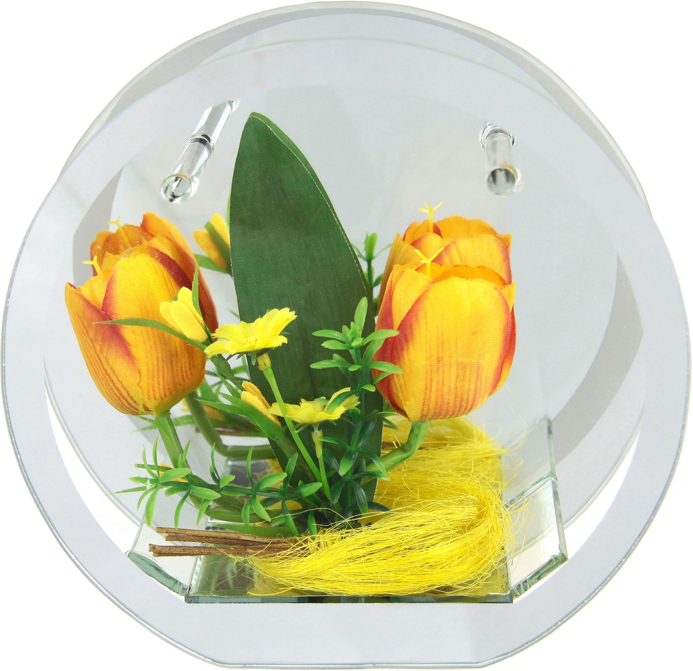Dekoobjekt Gänseblümchen kaufen | BAUR Glas »LED-Tulpe«, Tulpen Hase LED Dekoriertes mit Lichtergirlande I.GE.A. 3D