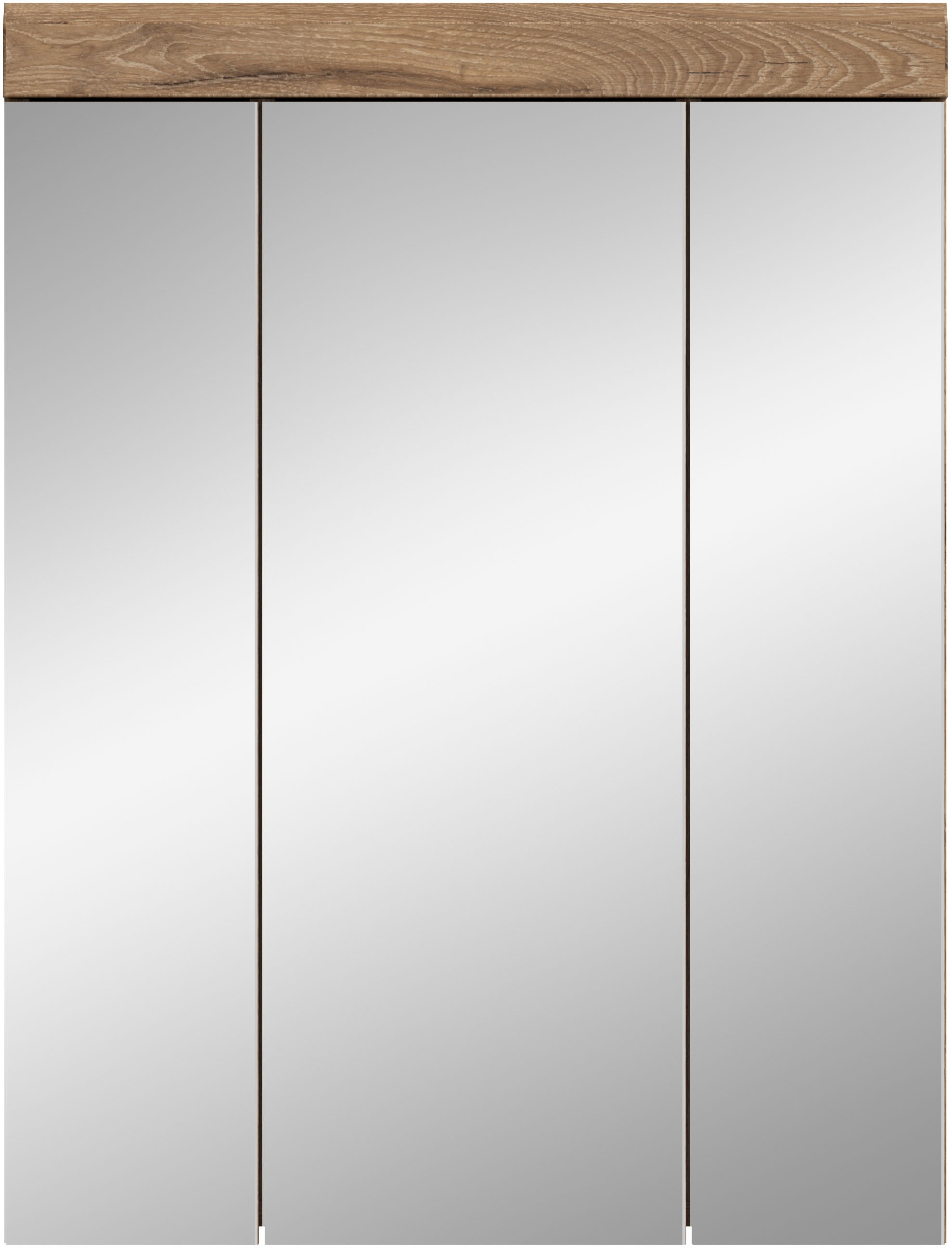 INOSIGN Badezimmerspiegelschrank »Siena, Breite 60cm, 3 Spiegeltüren, 9 Fächer, 6 Einlegeböden«, in verschiedenen Farben erhältlich, Badmöbel, Spiegel, Badschrank, Bad