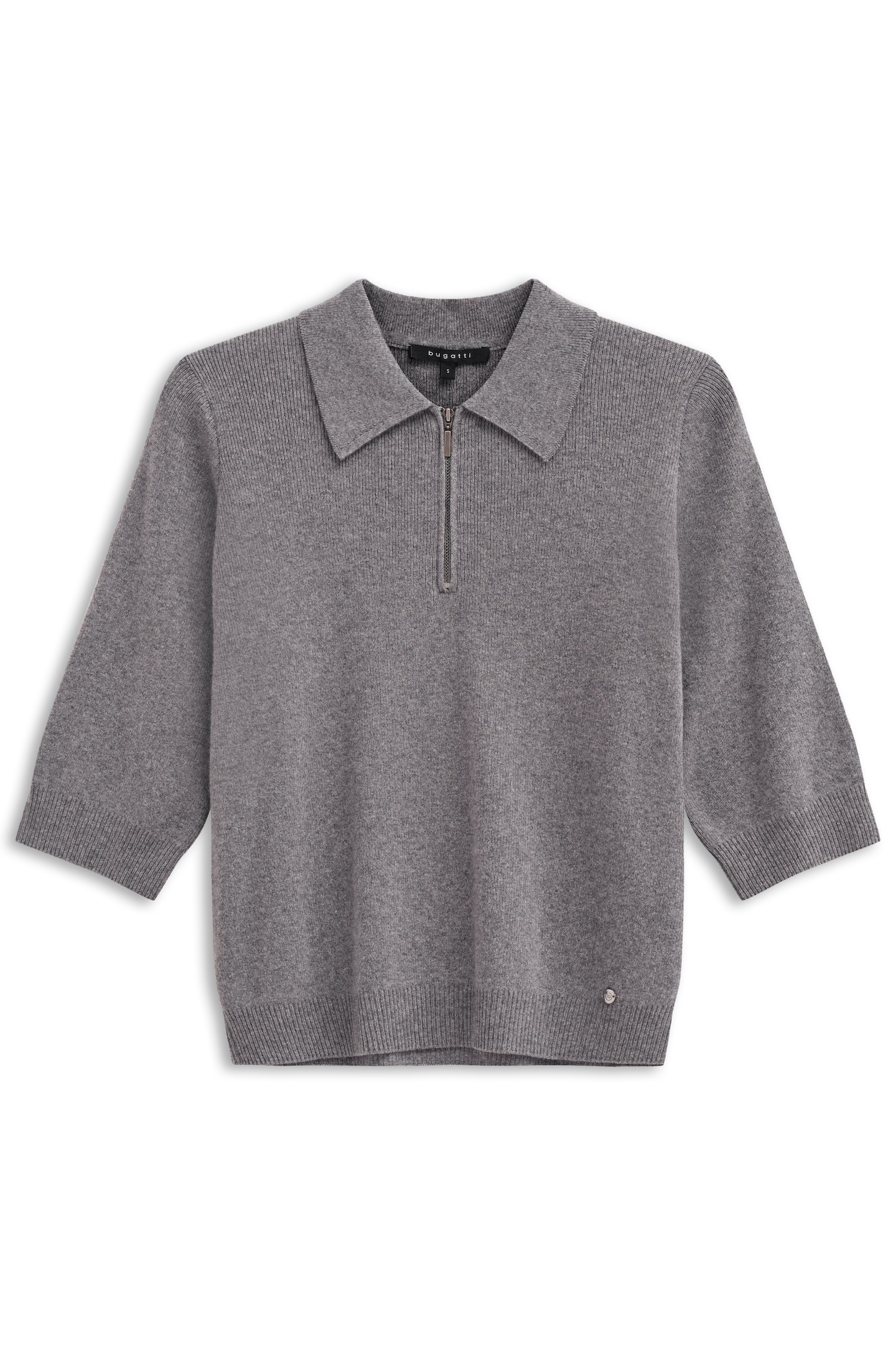 bugatti Poloshirt, mit Reißverschluss & Hemdkragen
