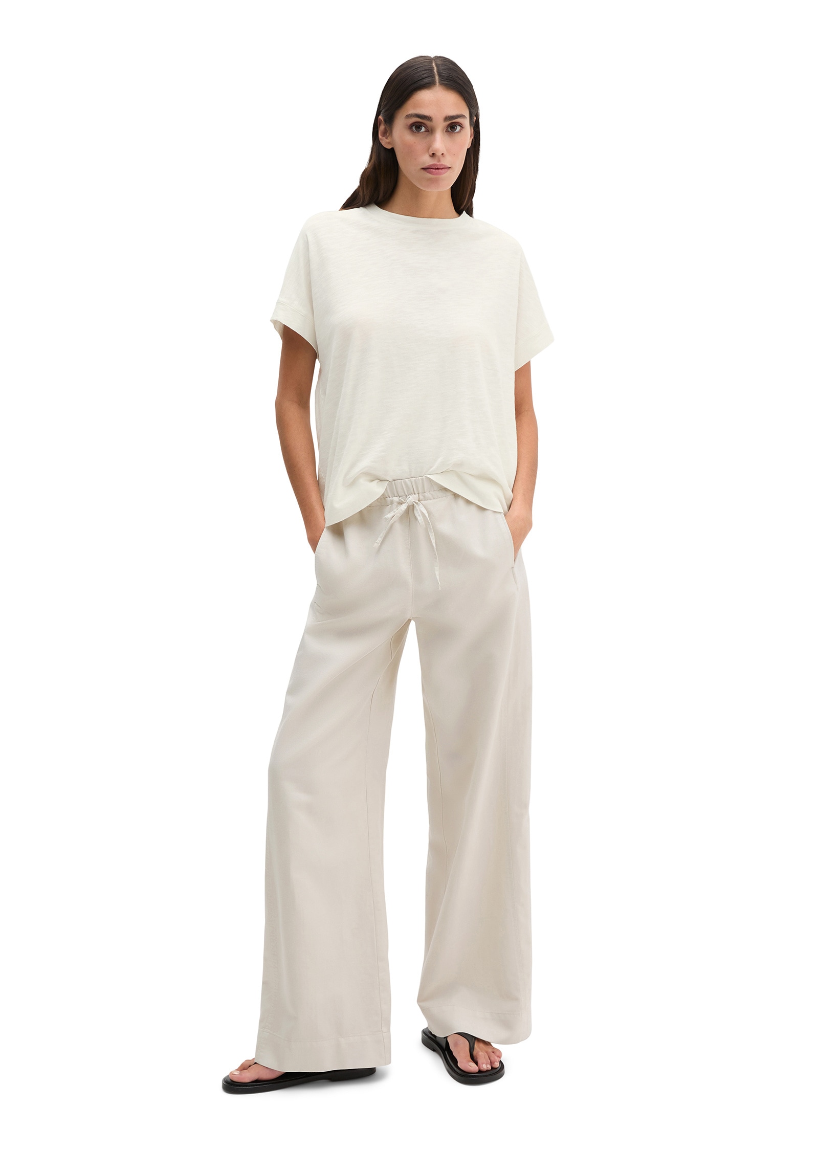 Marc O'Polo T-Shirt »mit angeschnittenen Ärmeln«