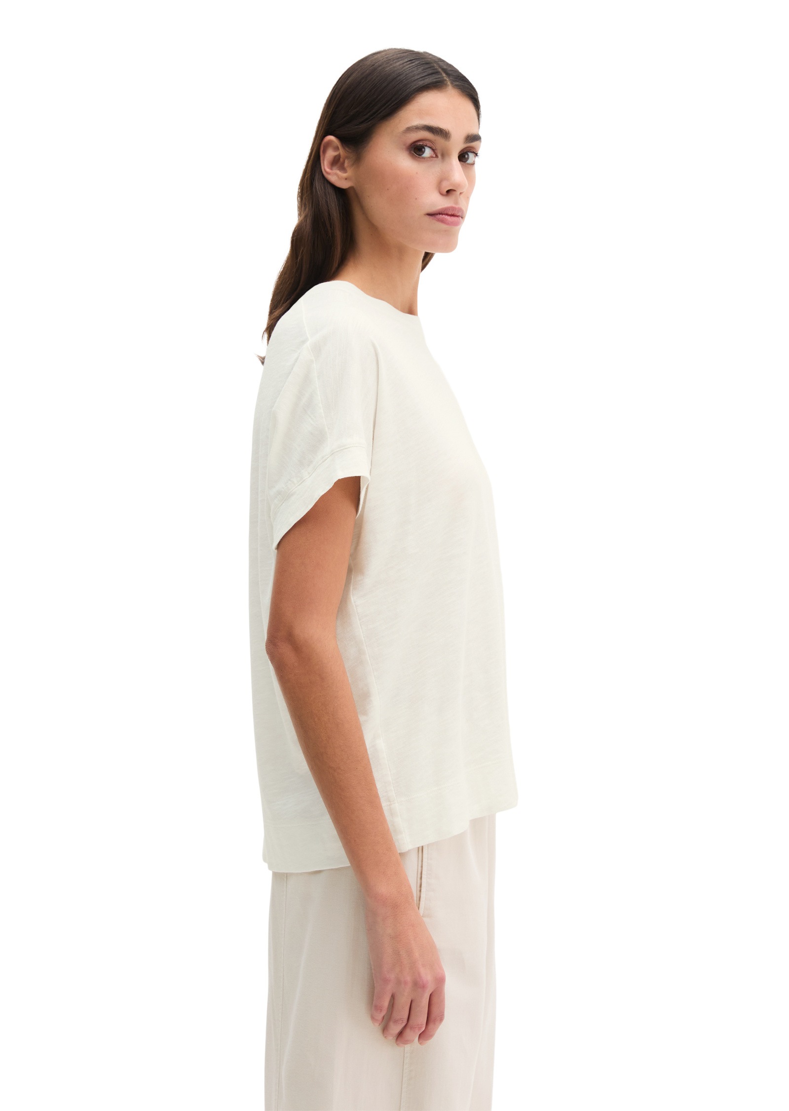 Marc O'Polo T-Shirt »mit angeschnittenen Ärmeln«