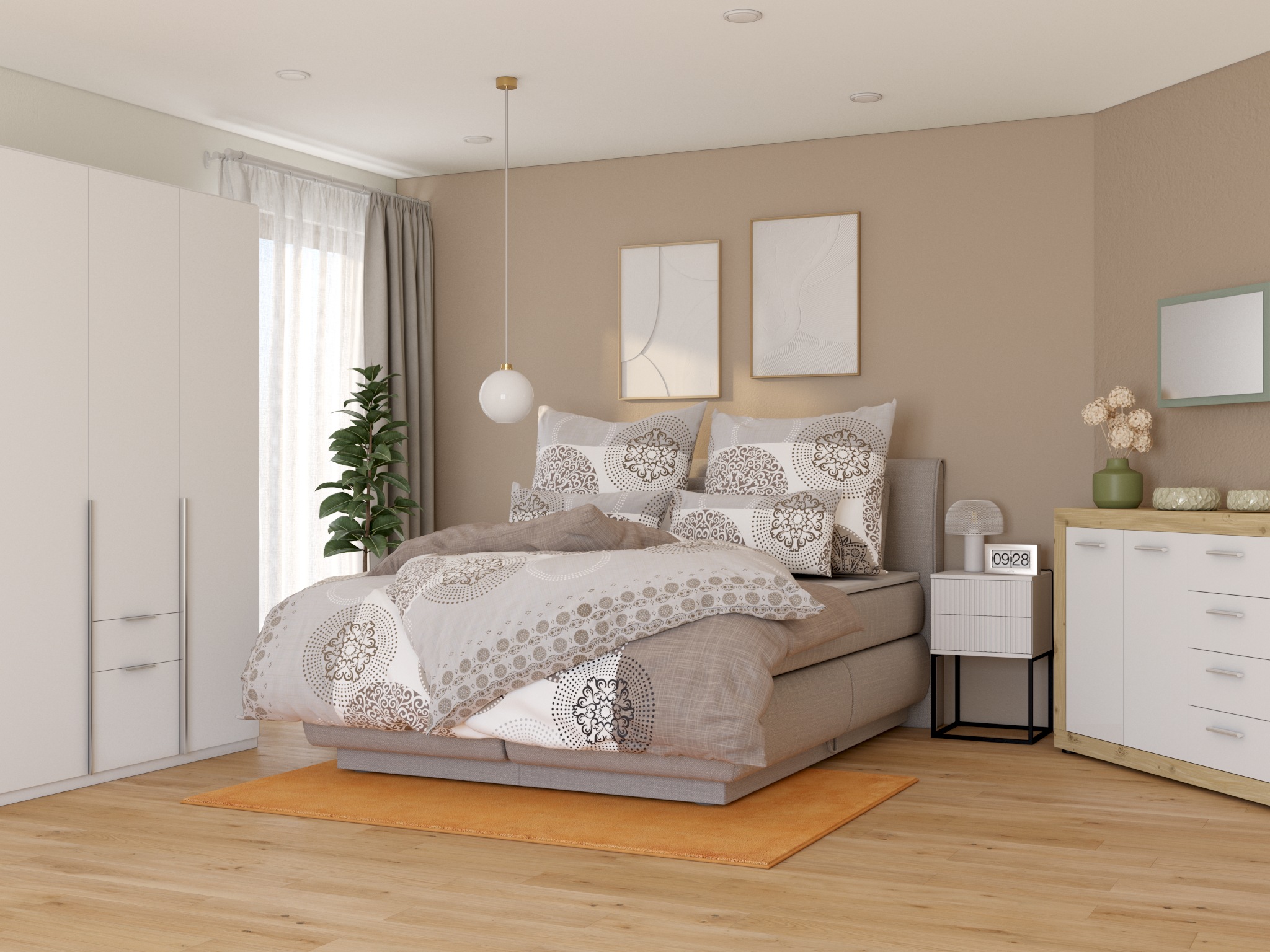 my home Bettwäsche "Tesso in Gr. 135x200, 155x220 oder 200x200 cm" 2 Stk. t günstig online kaufen