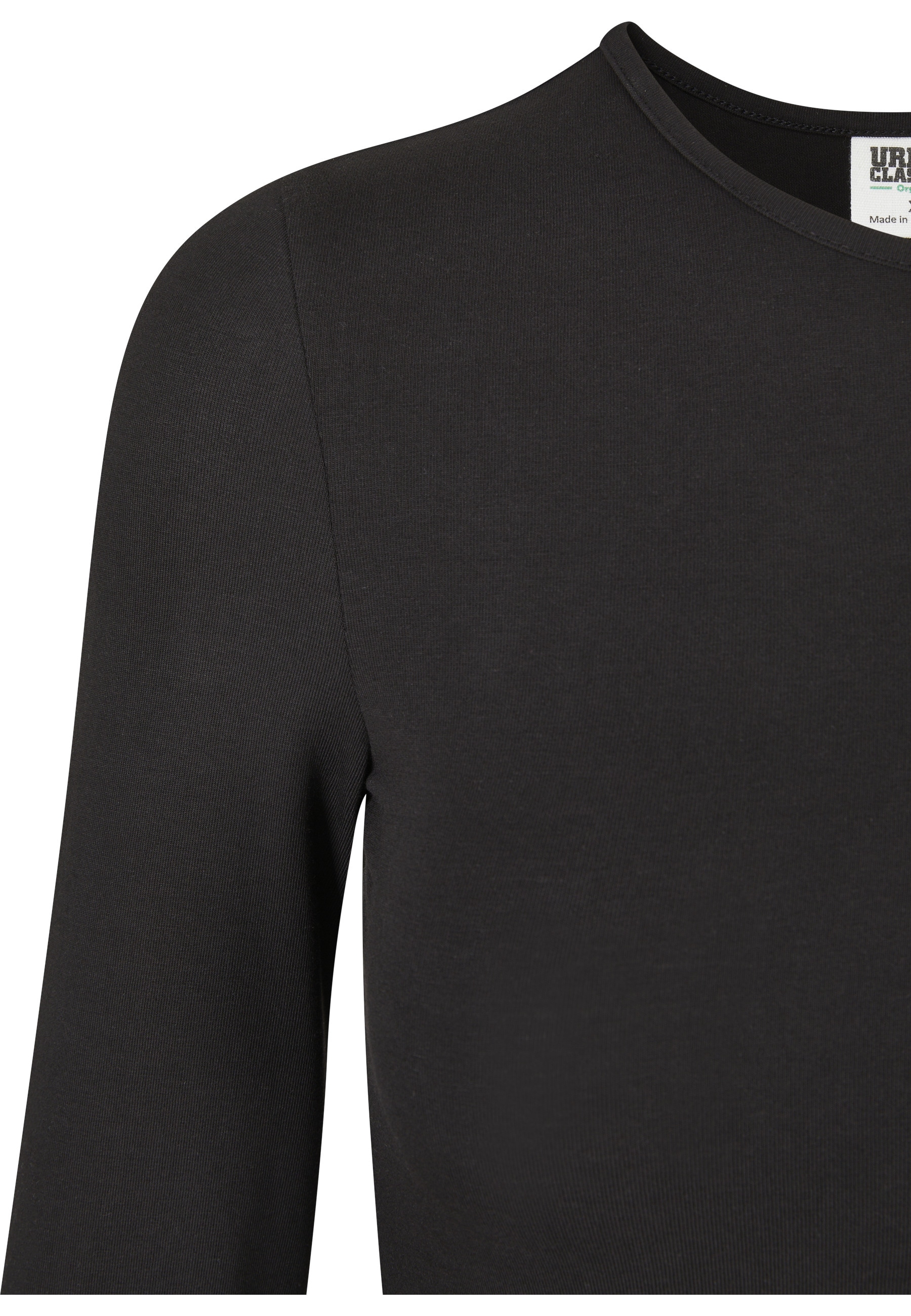 URBAN CLASSICS Kurzarmshirt »Urban Classics Damen Ladies Organic Cut Out Longsleeve Body« 1 Stk.
