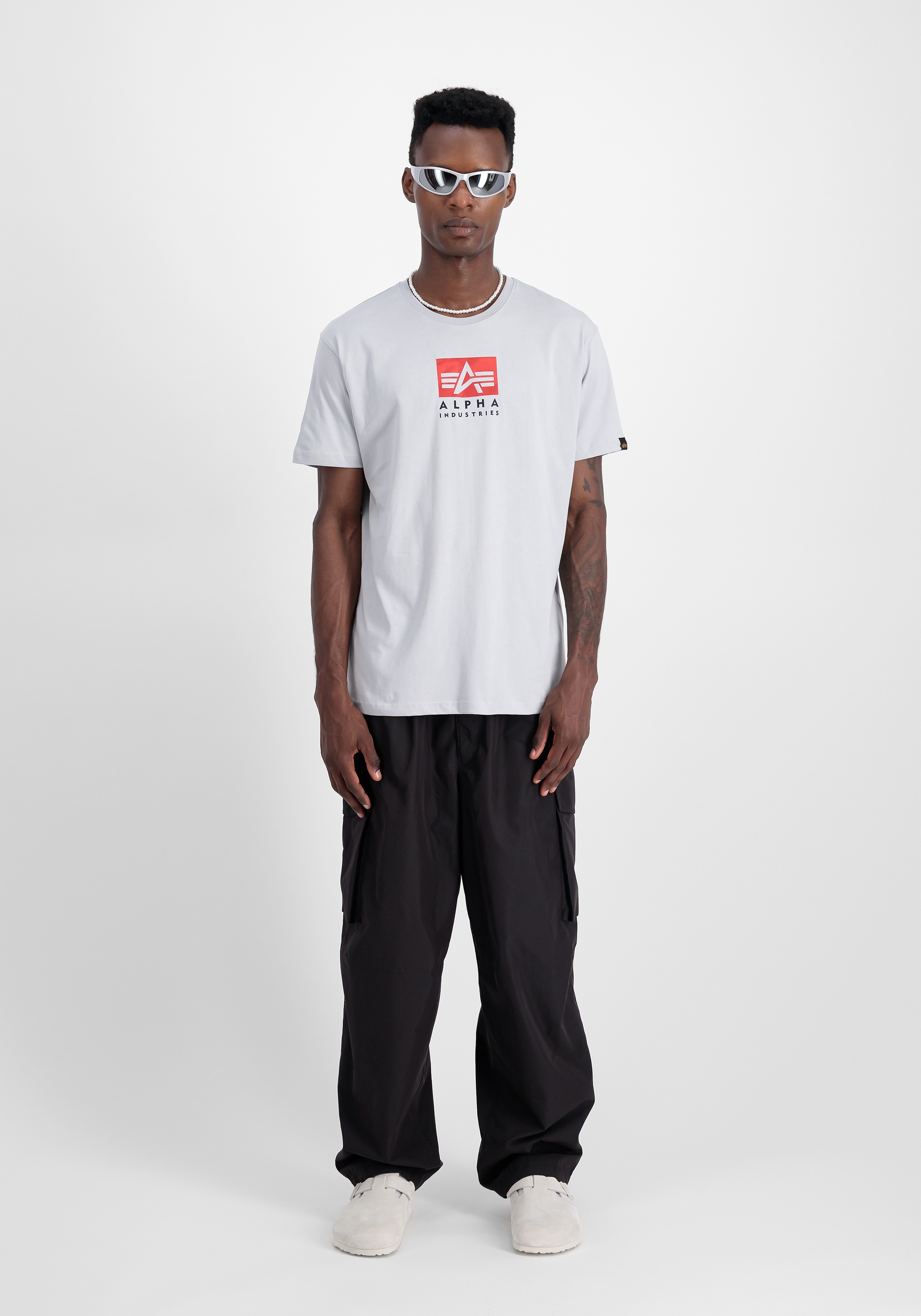 Alpha Industries T-Shirt »Alpha Industries Men - T-Shirts Satin Logo T-Shirt«