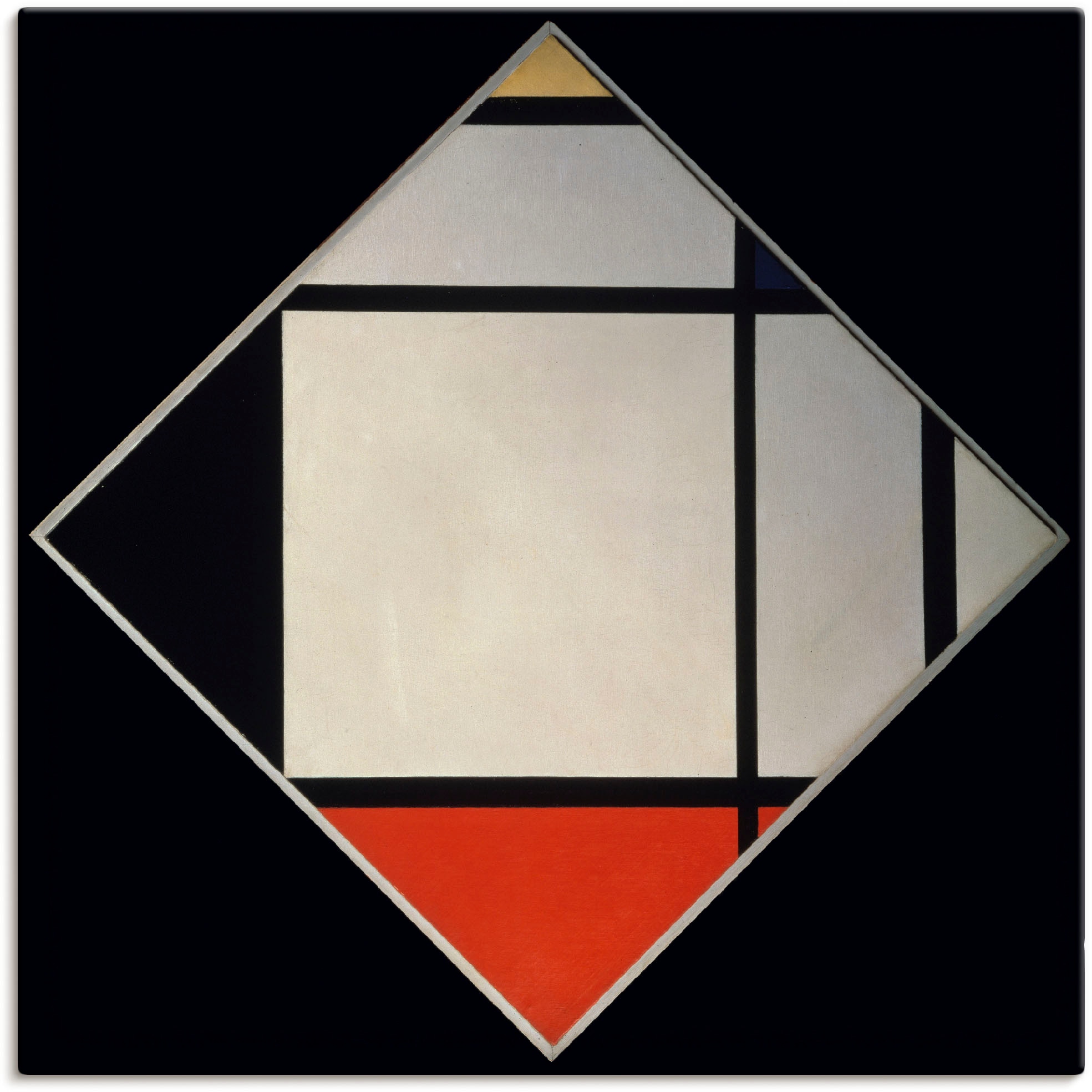 Artland Leinwandbild "Rhombus II." Muster 1 Stk. tlg. auf Holzrahmen gespannt