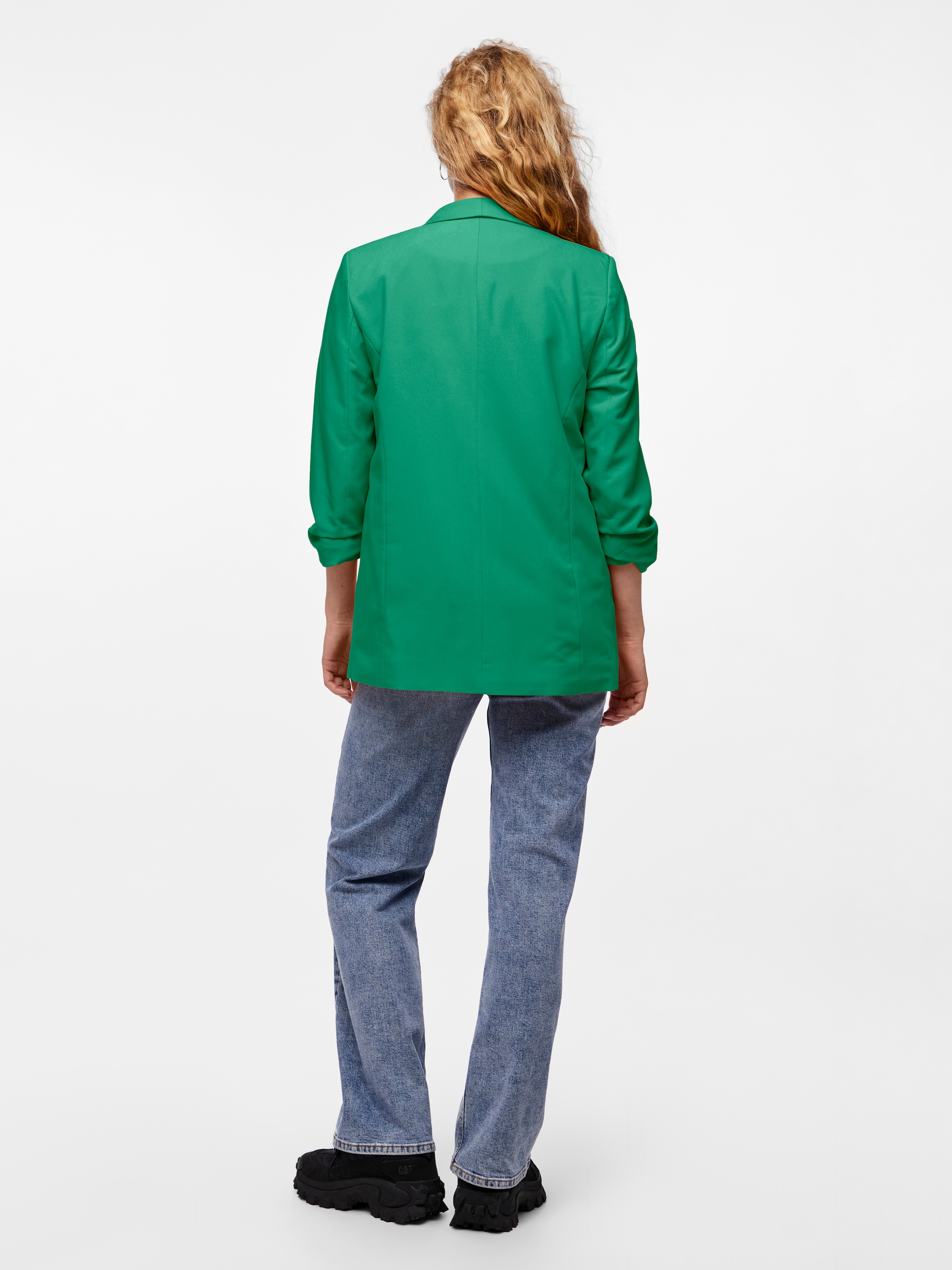 pieces Blusenblazer »PCBOSELLA 3/4 BLAZER NOOS«, mit Faltendetail am Ärmel