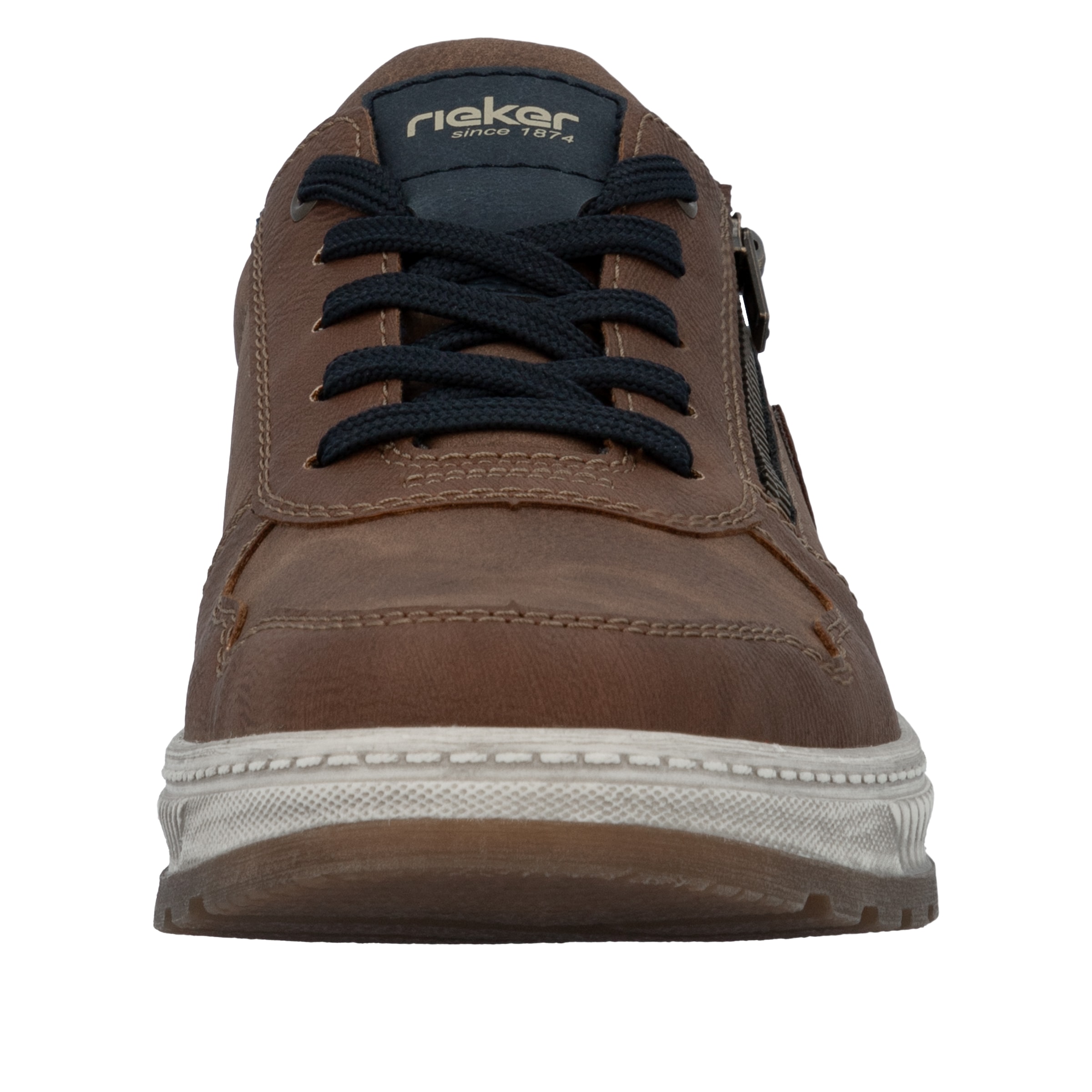 Rieker Sneaker, Freizeitschuh, Halbschuh, Schnürschuh mit Kontrastbesatz