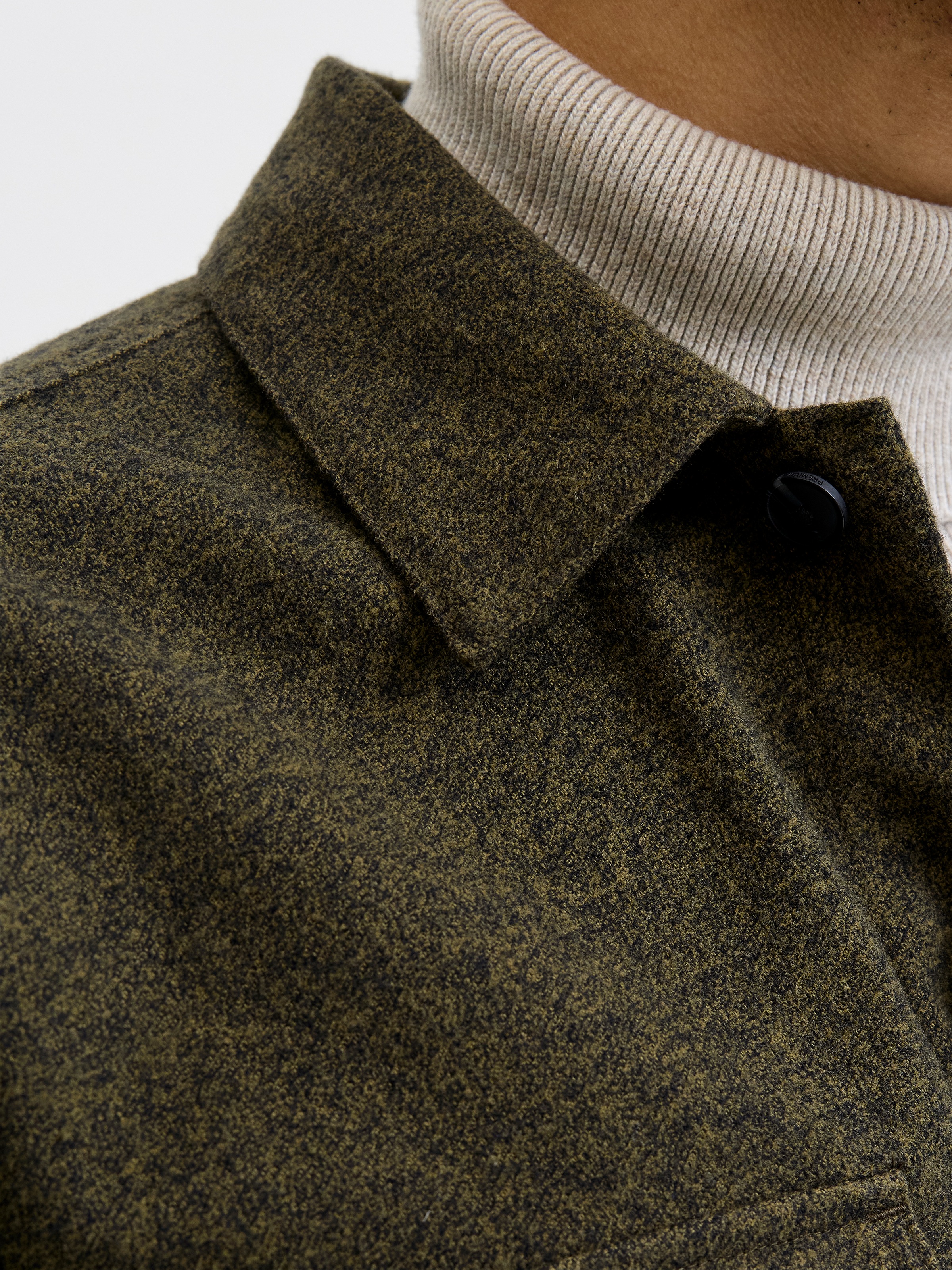 Thumbnail - Jack & Jones Langarmhemd "JJEPERFECT MELANGE OVERSHIRT LS SN"