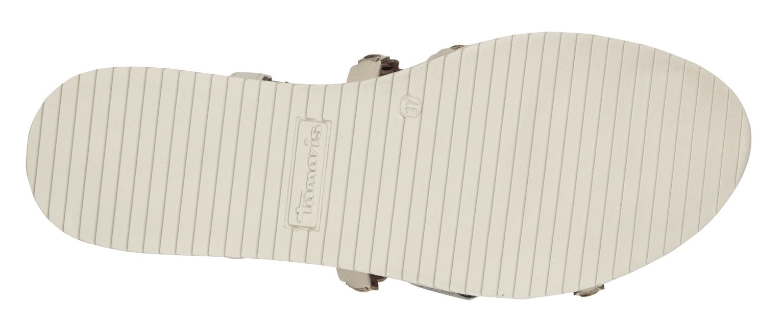 Tamaris Keilsandalette, Riemchensandale, Sommerschuh mit verstellbarer Schnalle