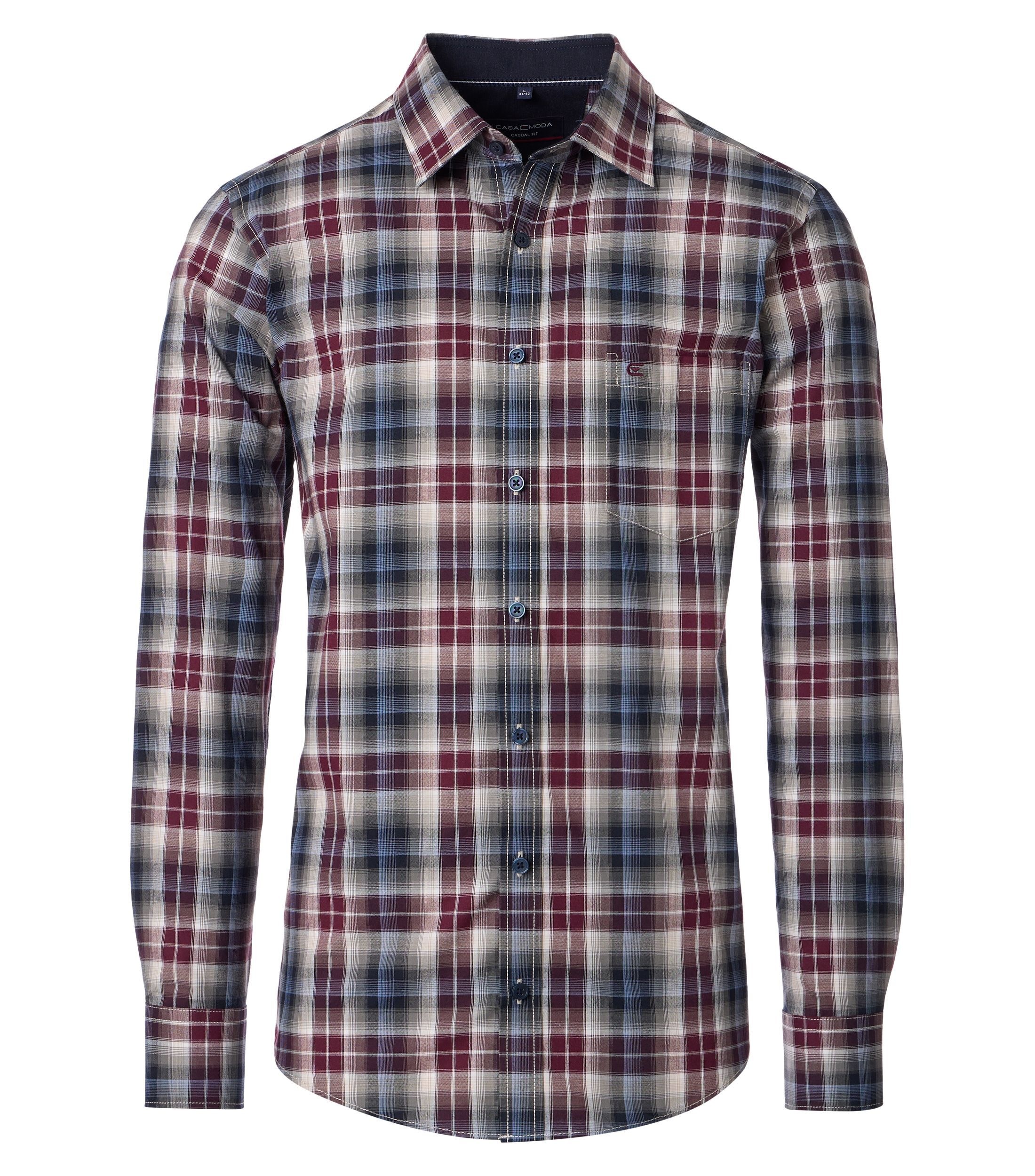 CASAMODA Langarmhemd "CASAMODA Freizeithemd kariert" günstig online kaufen