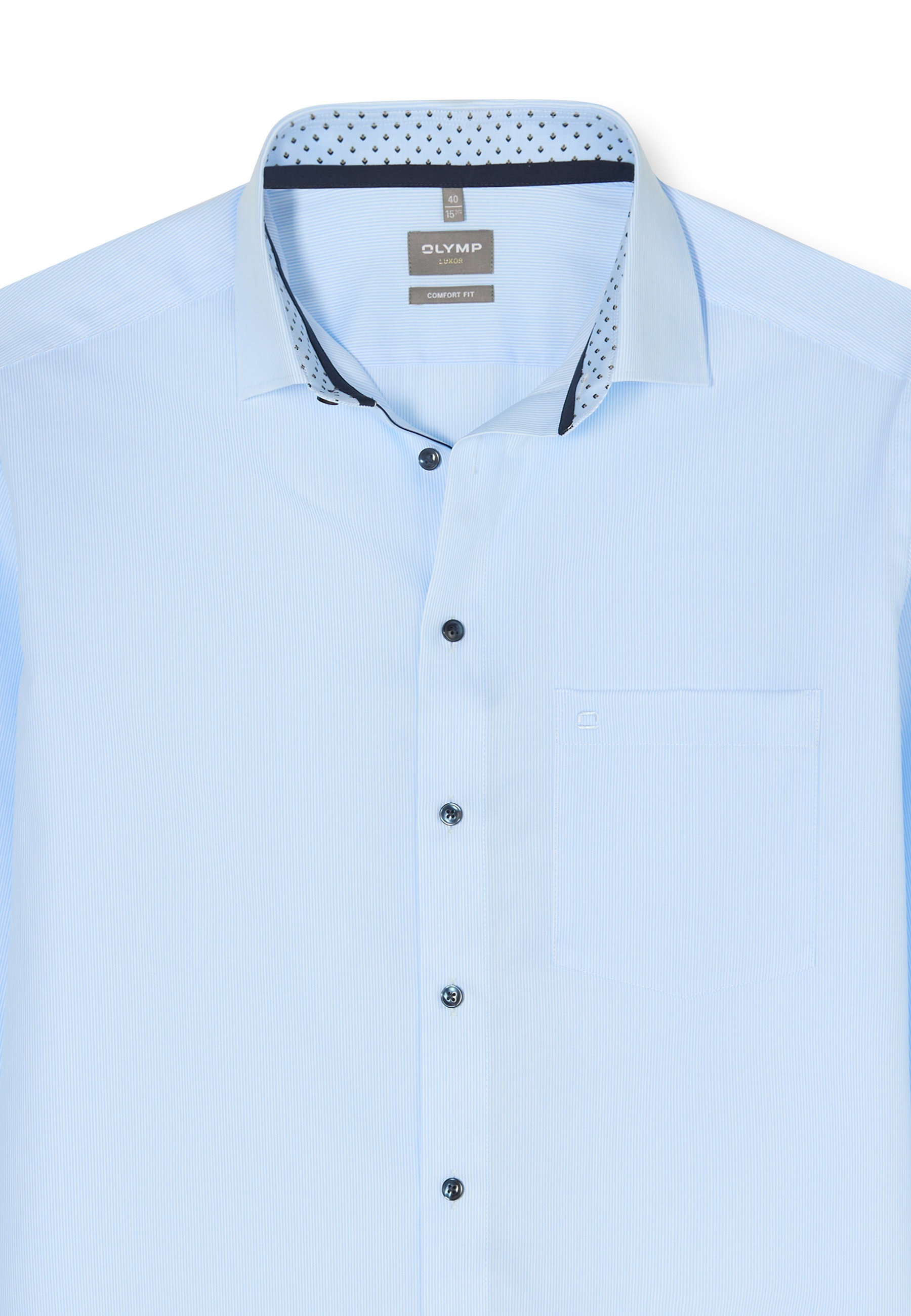OLYMP Luxor Men's Business Shirt Blue 44 4