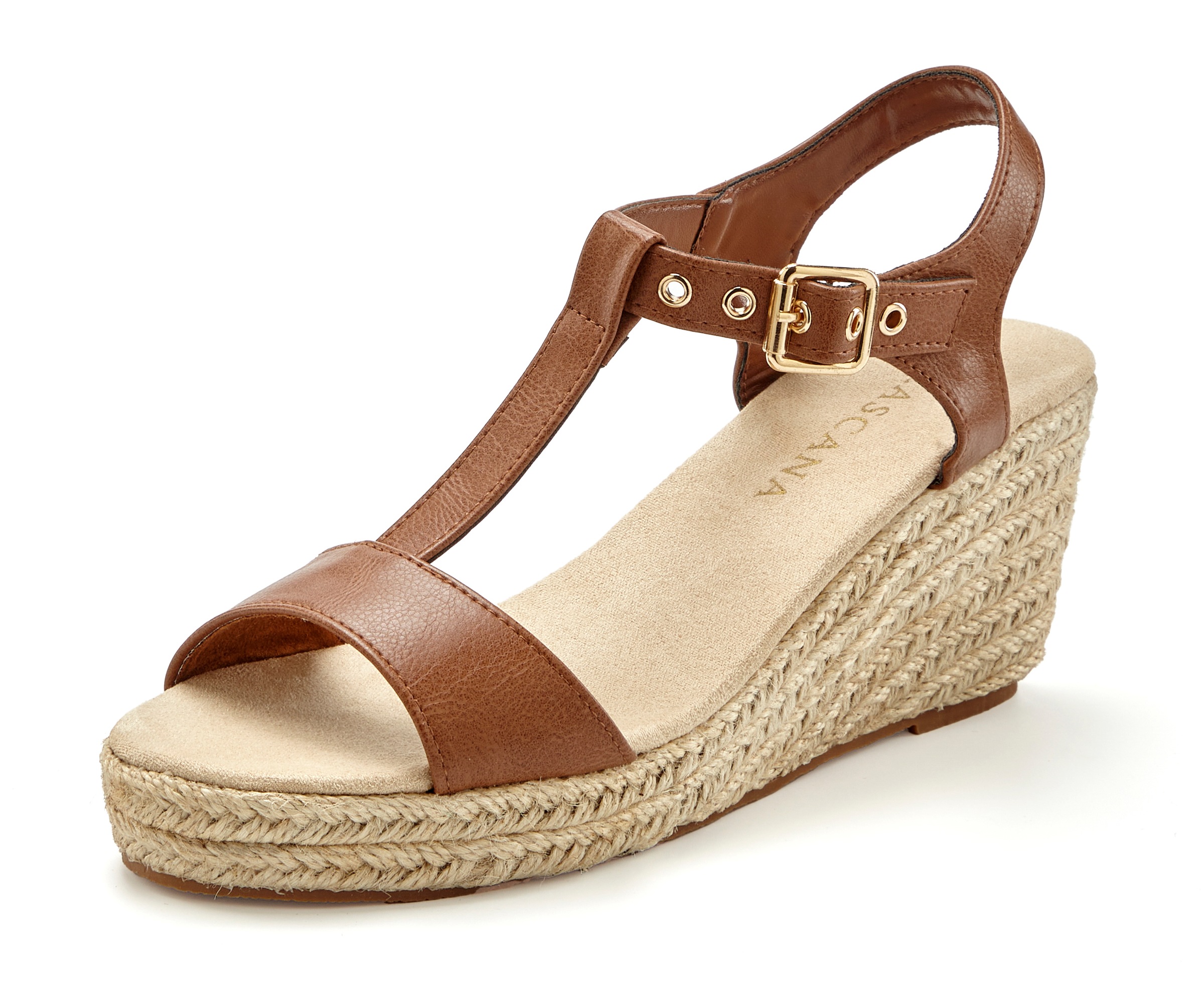 LASCANA Sandalette »Sommerschuh«, Sandale, Sommerschuh mit Keilabsatz VEGAN