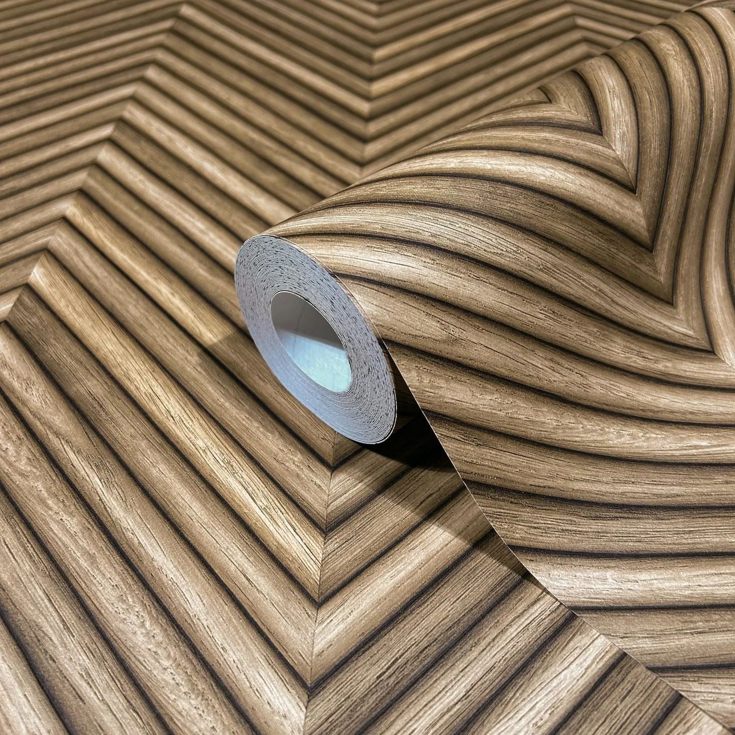 Marburg Vliestapete »Tapete Timber Mood« Fischgratmuster geprägt moderne Vliestapete für Wohnzimmer Schlafzimmer Küche