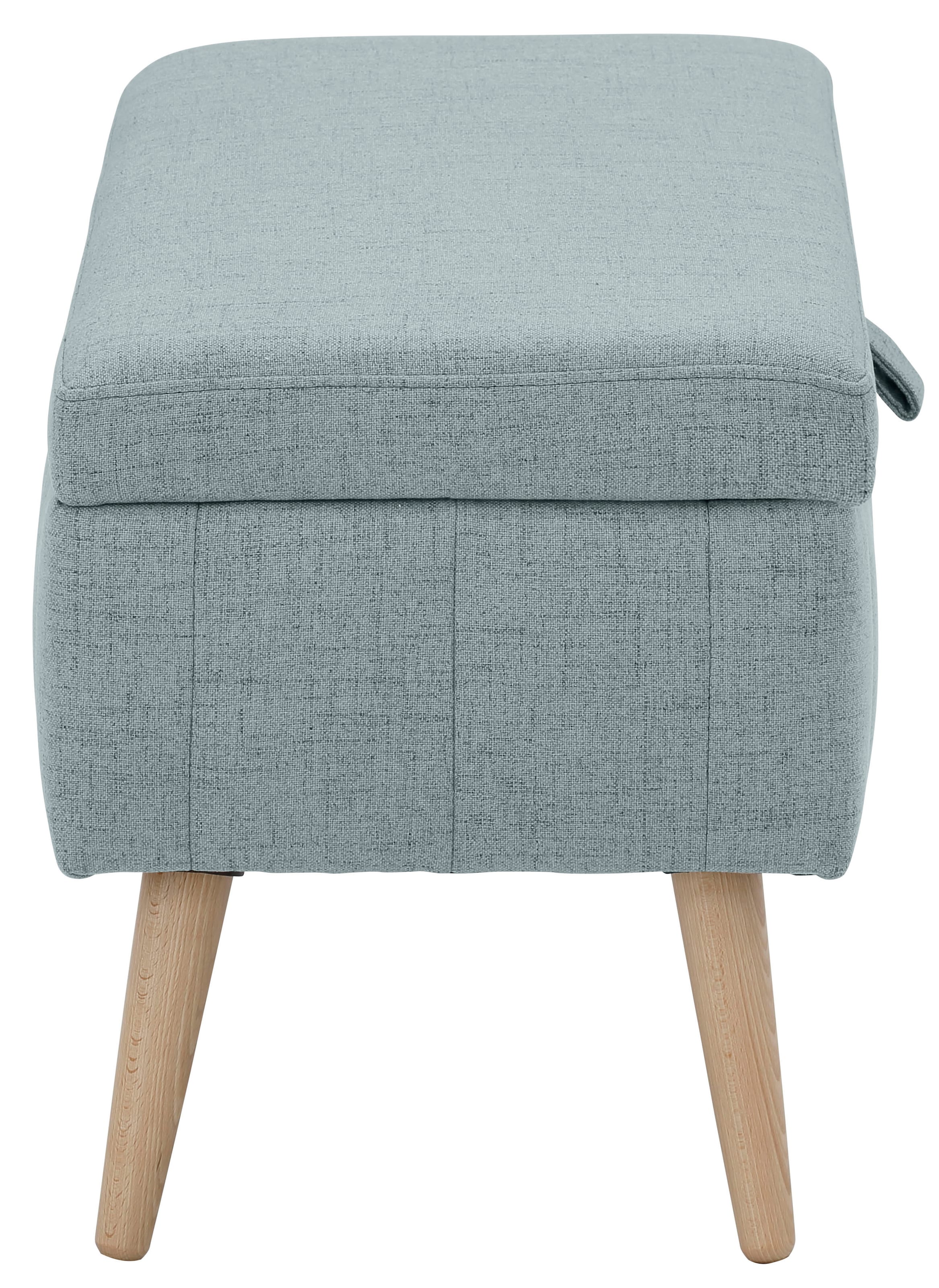 OTTO home Truhenbank »AMIRA Sitzbank mit Stauraum, Maße B/T/H: 81/36/43 cm« mit Staufach, in 3 Bezugsqualitäten mit feiner Steppung