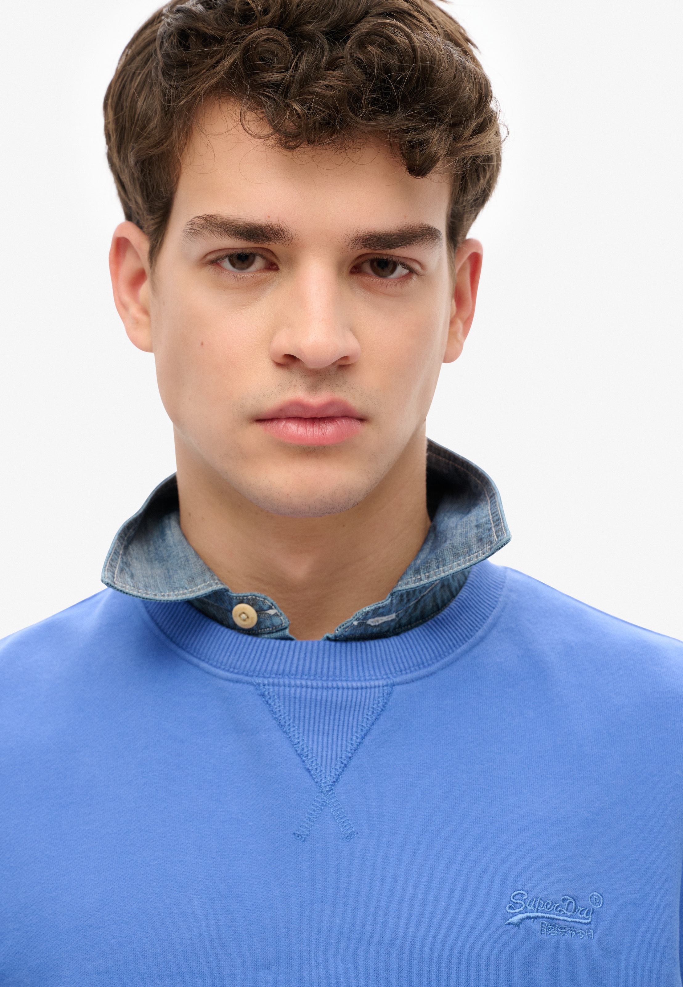 Superdry "ESSENTIAL LOGO CREW SWEATSHIRT", Baumwollmischung, loose fit günstig online kaufen