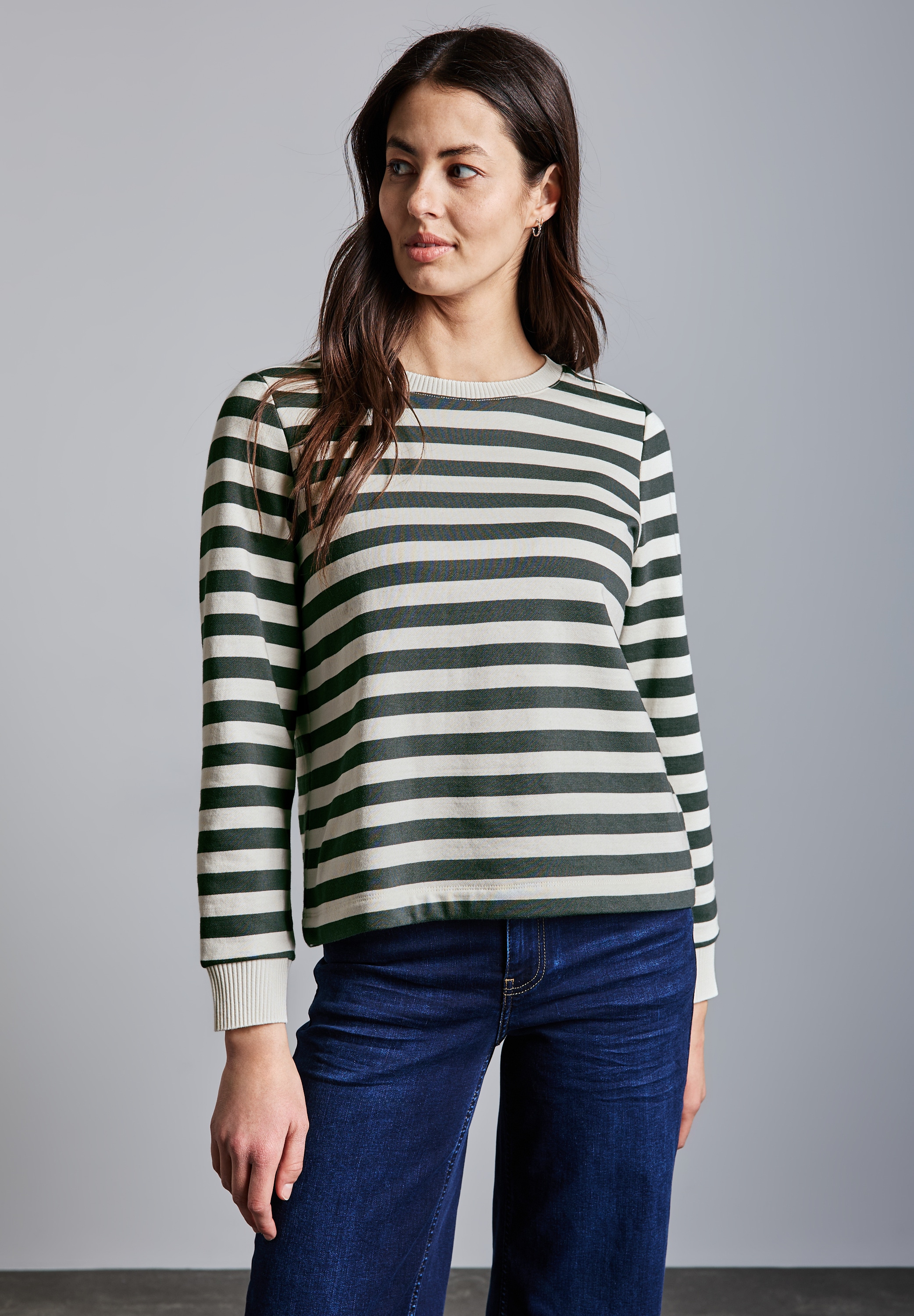 STREET ONE Sweatshirt, im soften Baumwoll-Mix