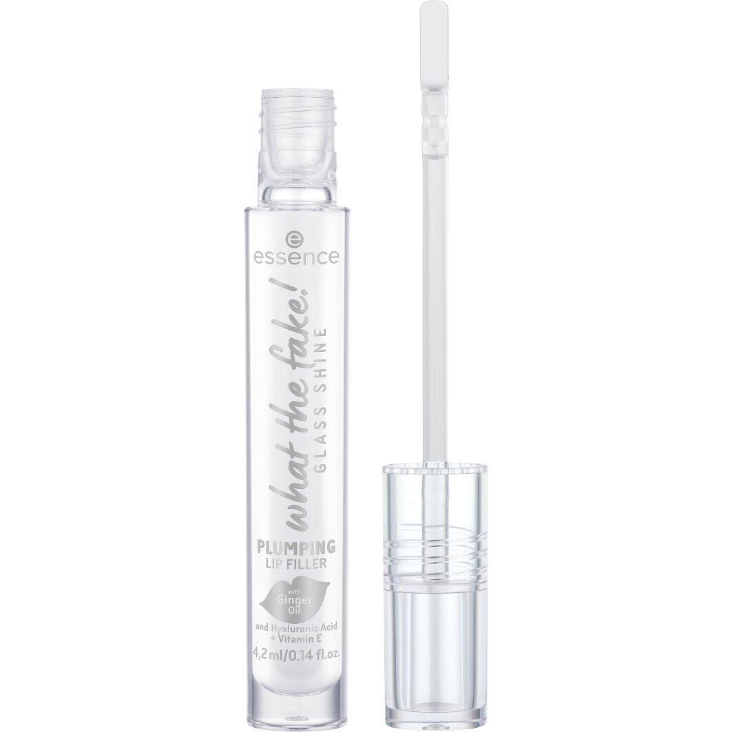 Essence Lip-Booster »what the fake! GLASS SHINE PLUMPING LIP FILLER«, (Set, 3 tlg., 3er Pack)