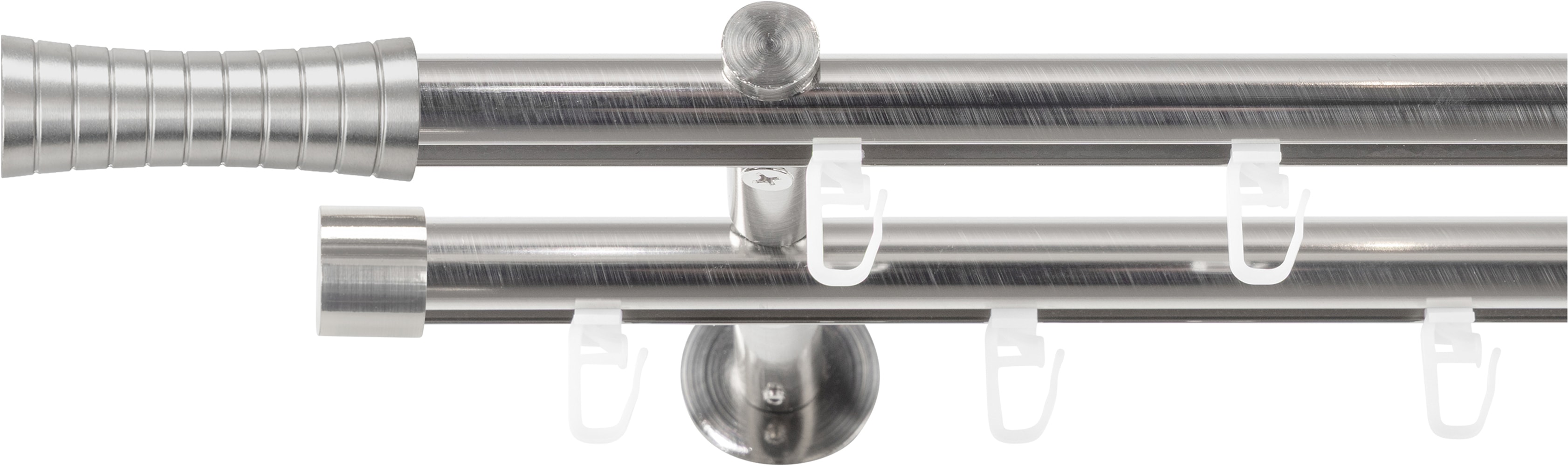 SN DECO GROUP Gardinenstange Ø 19 mm 2 läufig-läufig Fixmaß;kürzbar