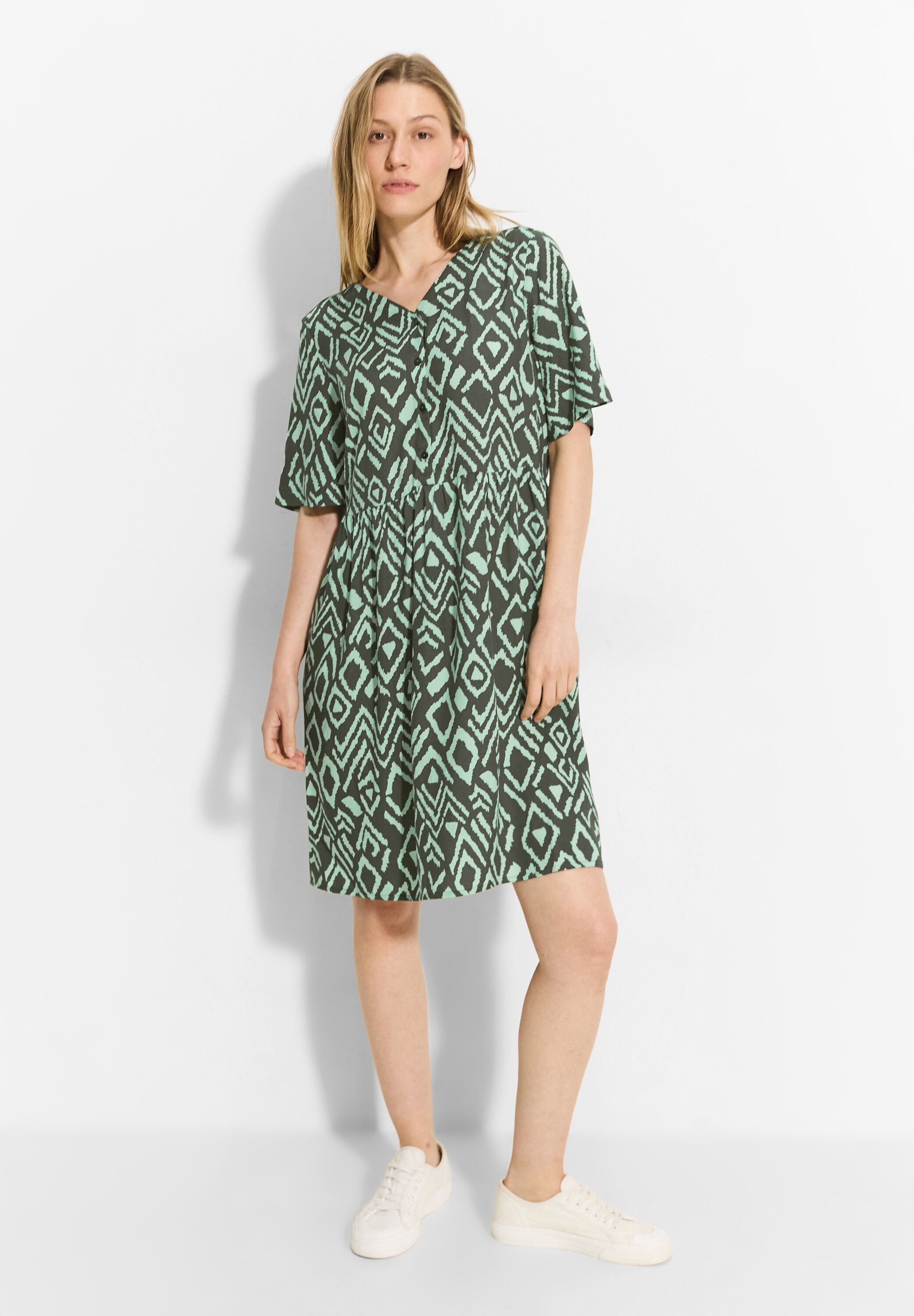 Cecil Sommerkleid Ohne Taschen aus Viskose günstig online kaufen