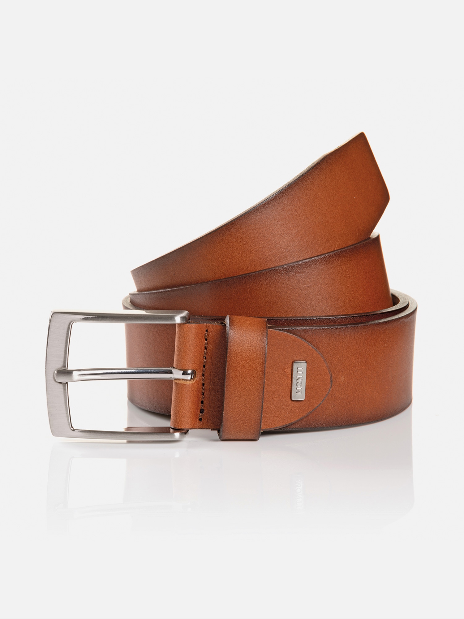 MONTI Ledergürtel "TUSTON" elegant, langlebig, glänzend