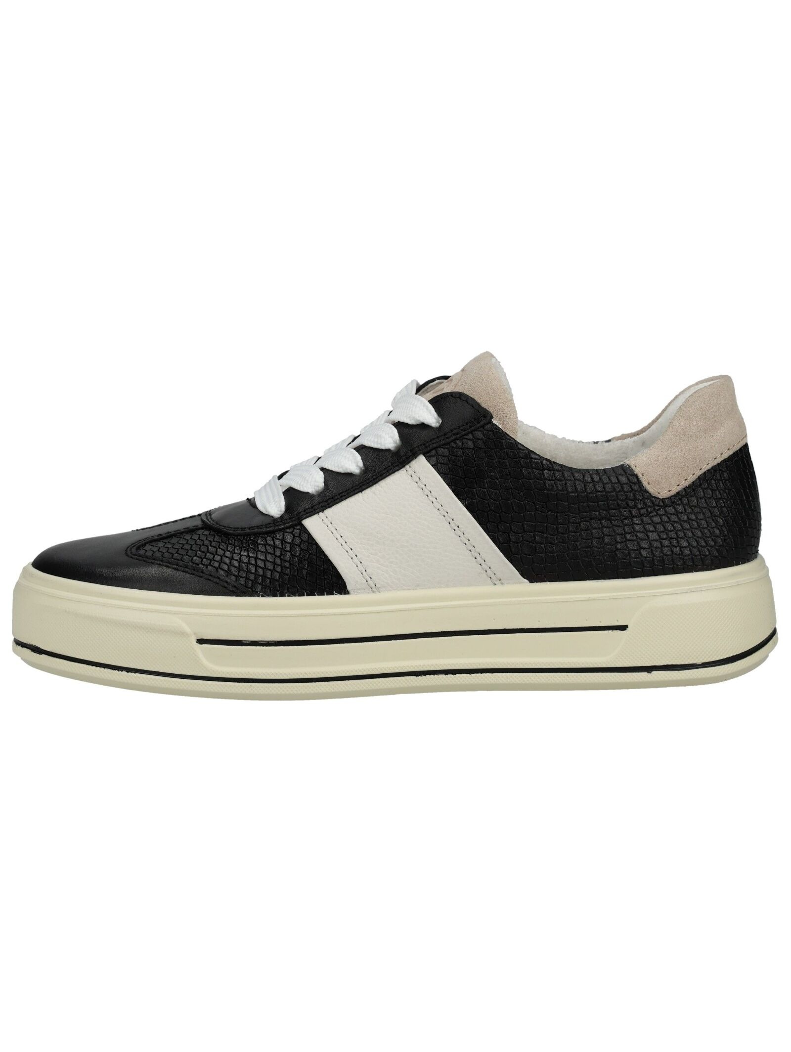 Ara Sneaker Leder Platform Sneaker Black/White Size 43 4