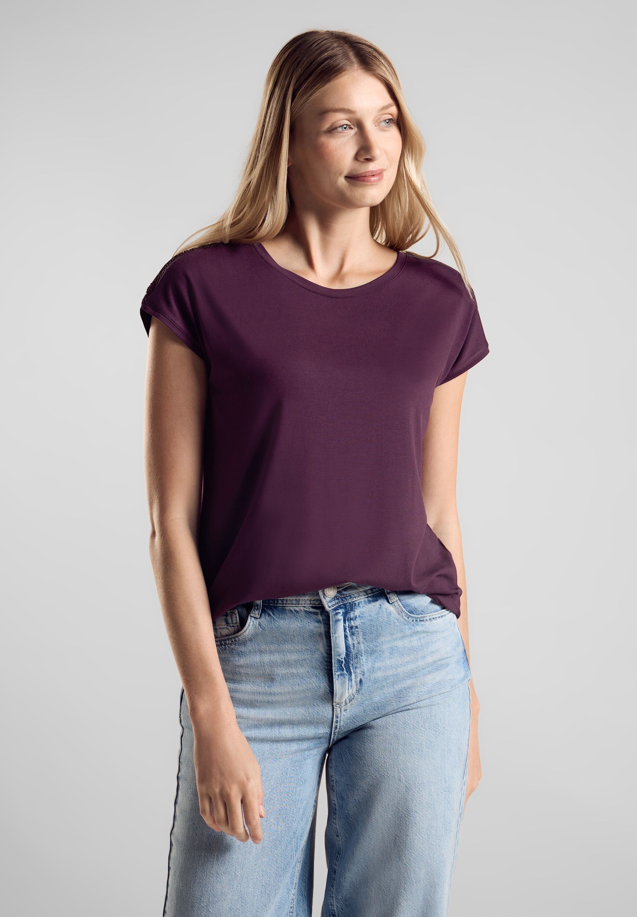 STREET ONE Shirttop, mit Stickerei