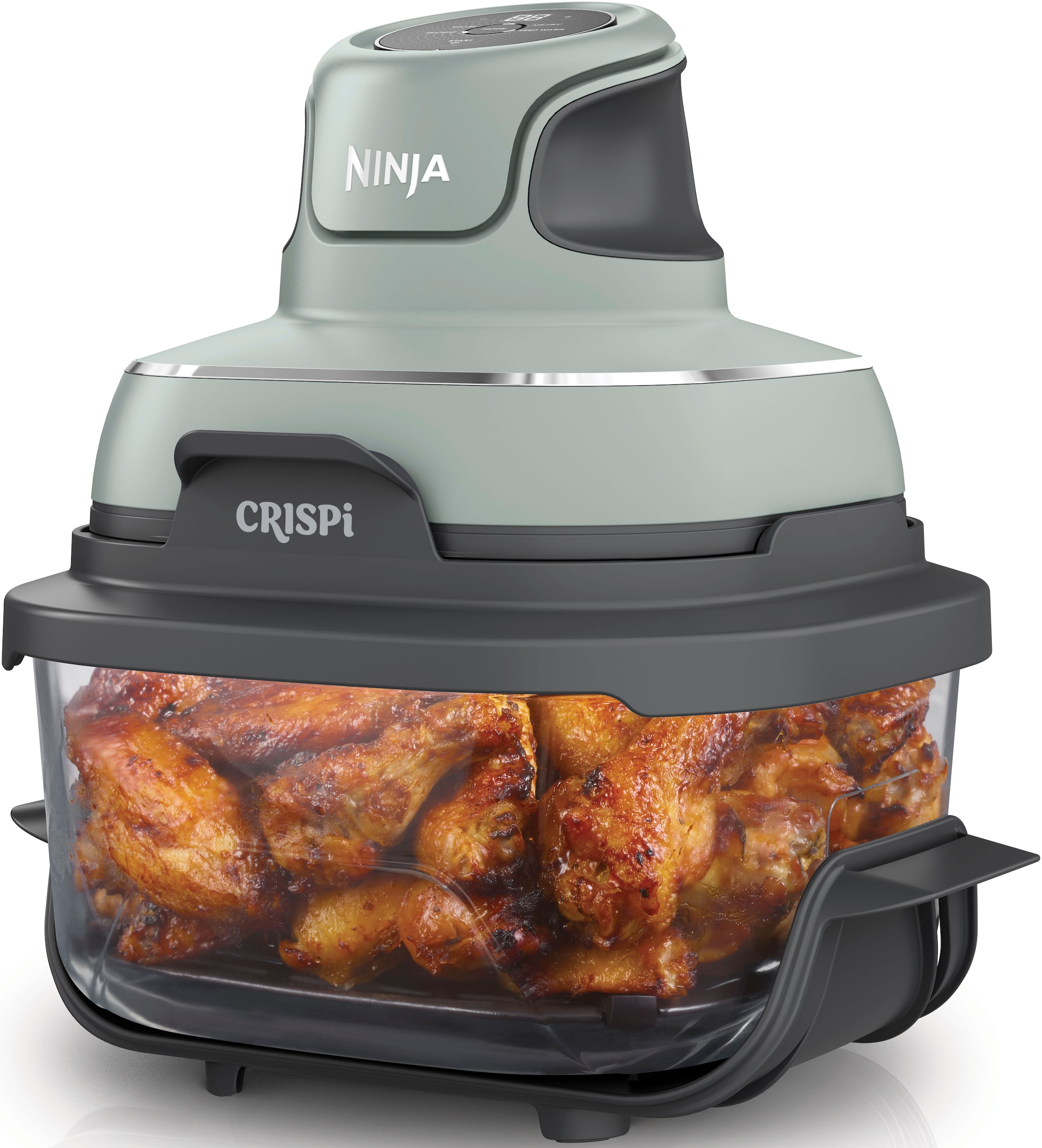 NINJA Heißluftfritteuse »CRISPi 4-in-1 Sage - FN101EUSG« 1700 W tragbar