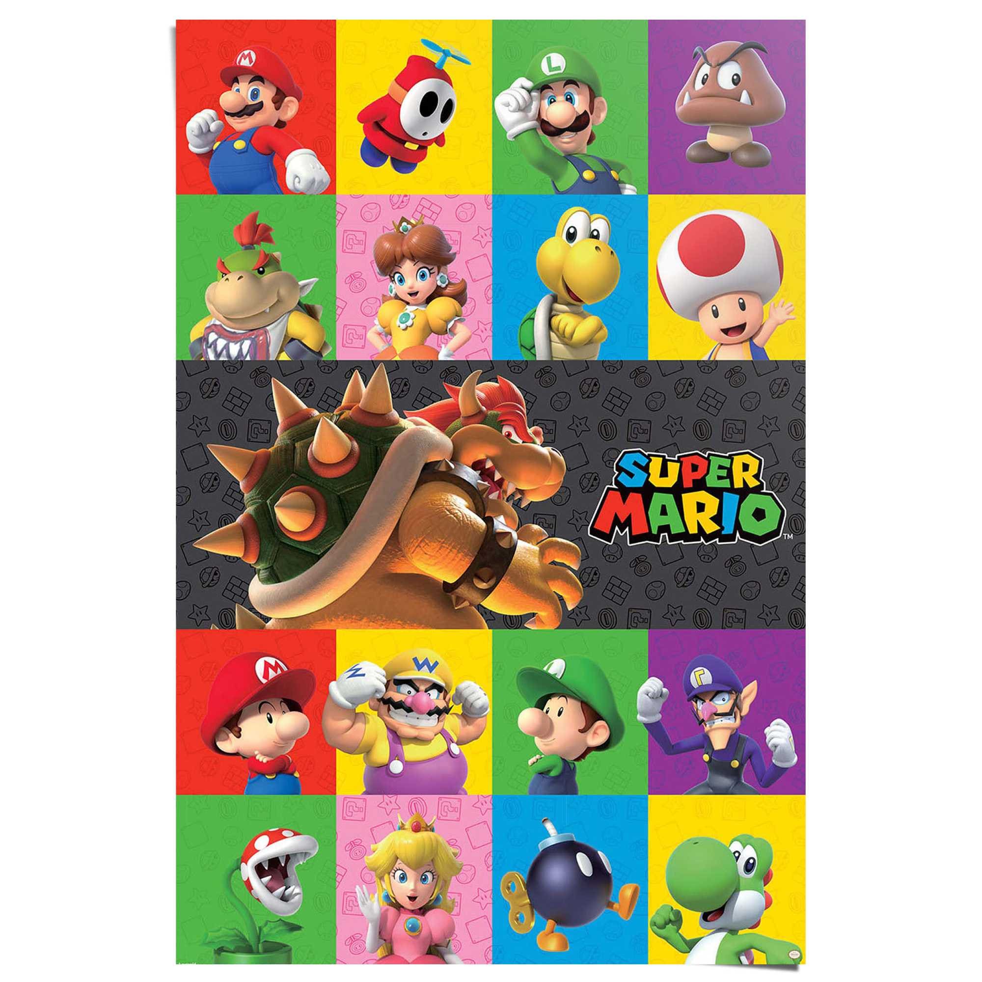 Reinders Poster "Super Mario - characters", Kinderzimmer - Mehrfarbig - 150 günstig online kaufen