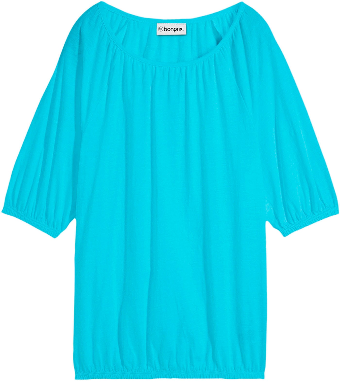 bonprix T-Shirt »Shirt aus reiner Baumwolle« Ballonform, lockere Passform, Halbarm-Design, aus reiner Baumwolle