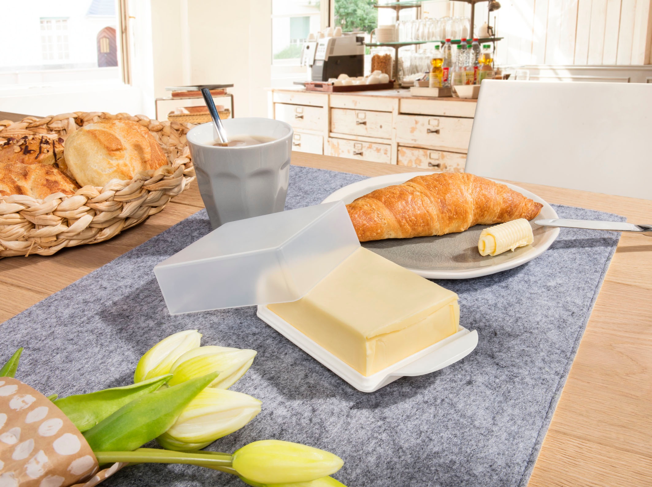 Ruco Butterdose »mit Deckel, 2er Set«, (2 tlg.), Butterglocke 250 g, Made in Germany