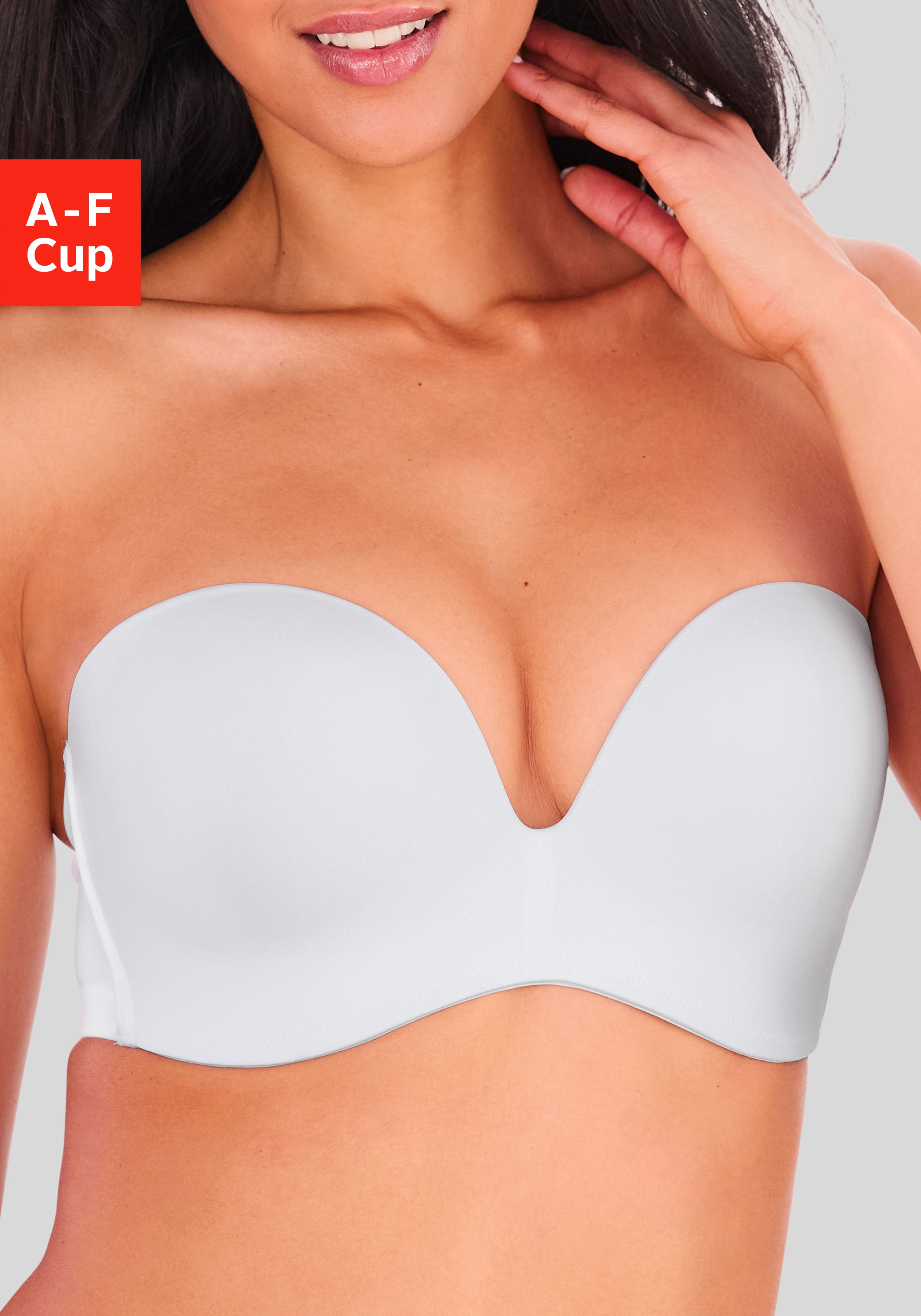 LASCANA Multiway-BH ", Dirndl-BH, BH ohne Träger, T-Shirt-BH, Trägerloser BH, Push-up-BH" mit 3 Tragevarianten, große Größen, Sommer