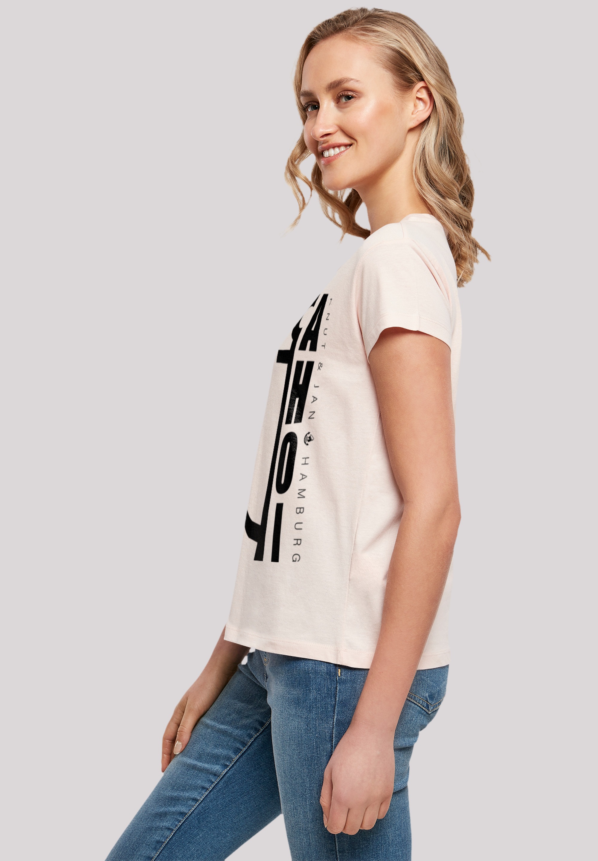 F4NT4STIC T-Shirt »Ahoi Anker Knut & Jan Hamburg«, Print