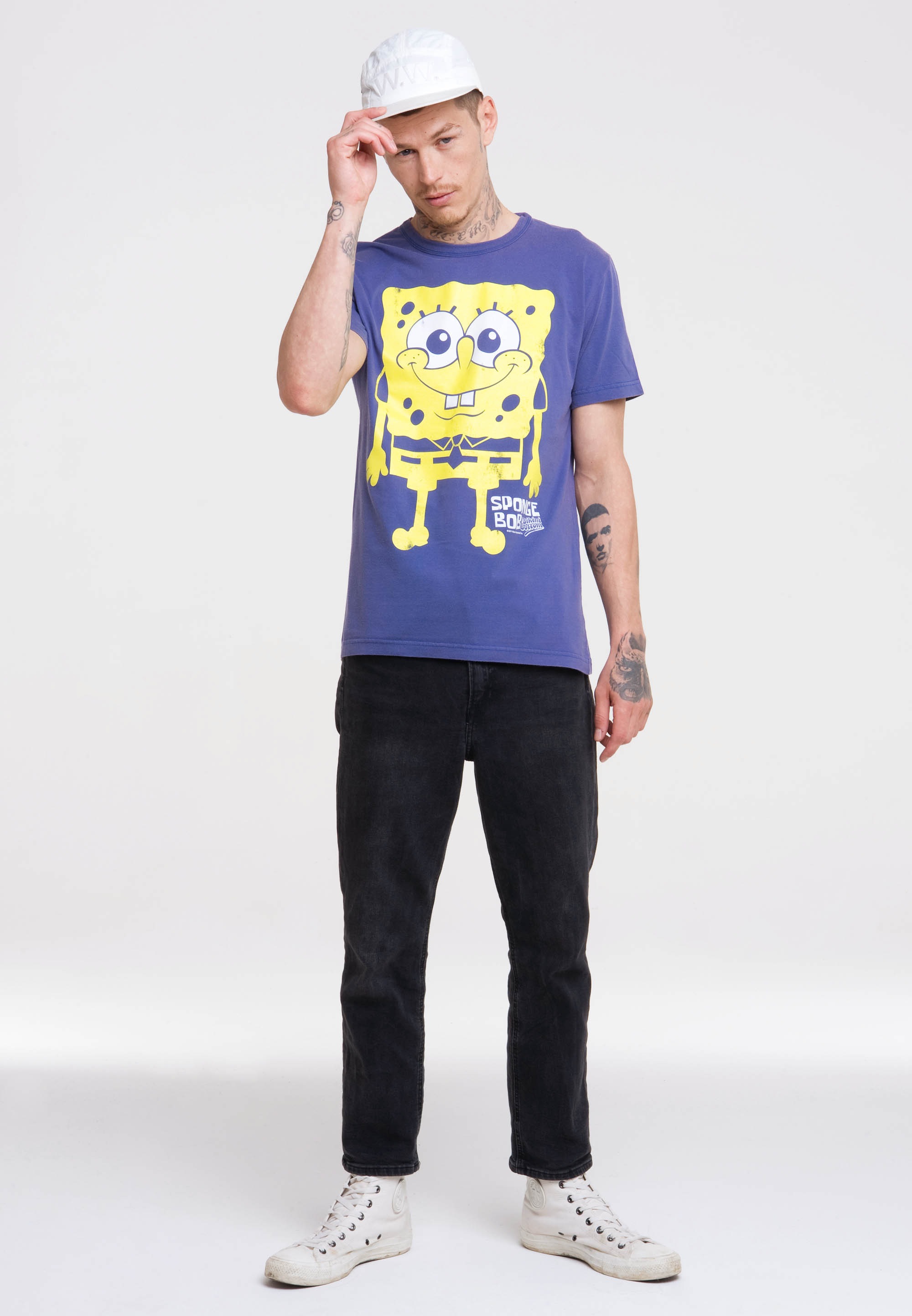LOGOSHIRT T-Shirt »Spongebob Schwammkopf«, mit lizenziertem Print