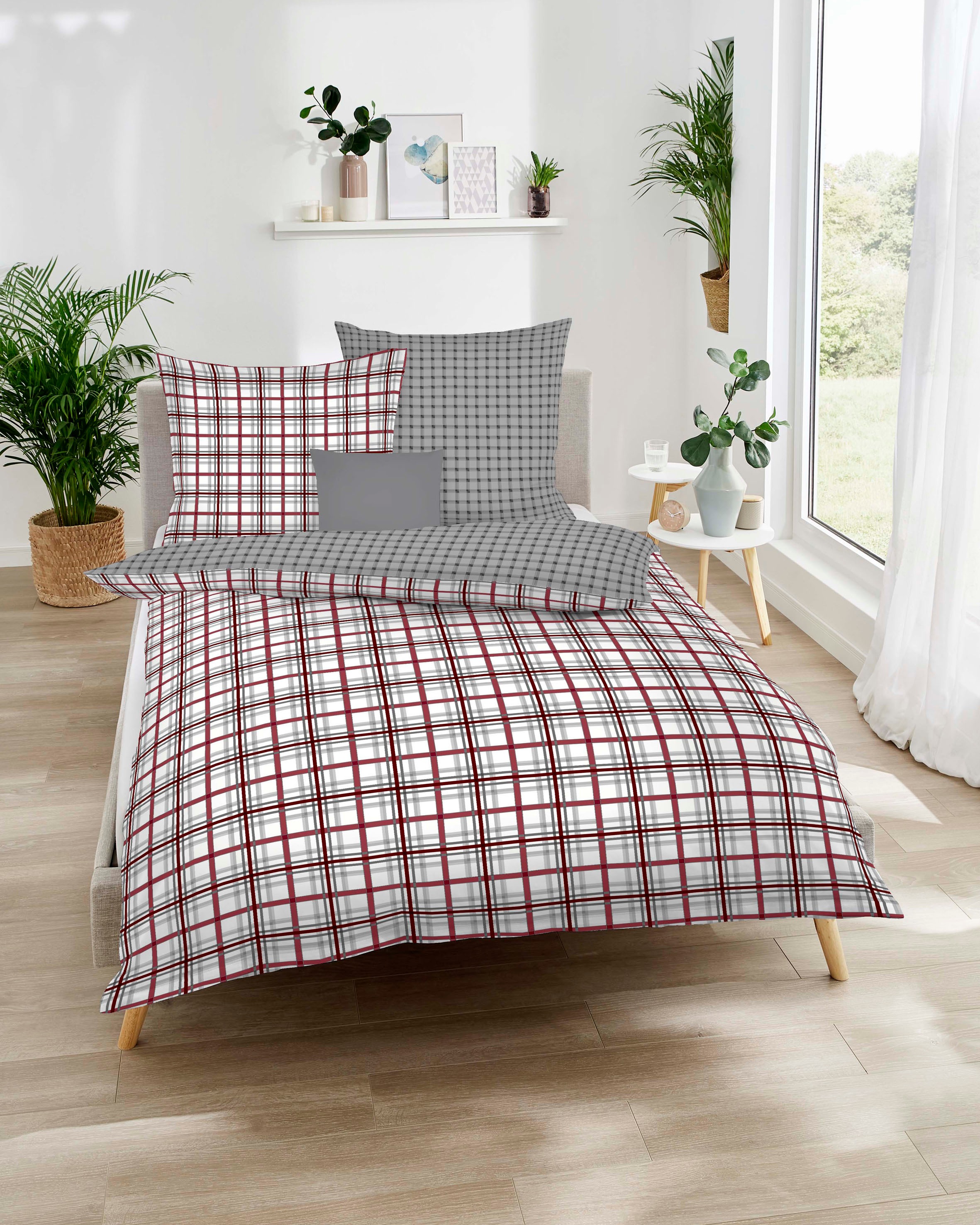 Kaeppel Wendebettwäsche "Plaid" 3 Stk. tlg. angenehm wärmend günstig online kaufen