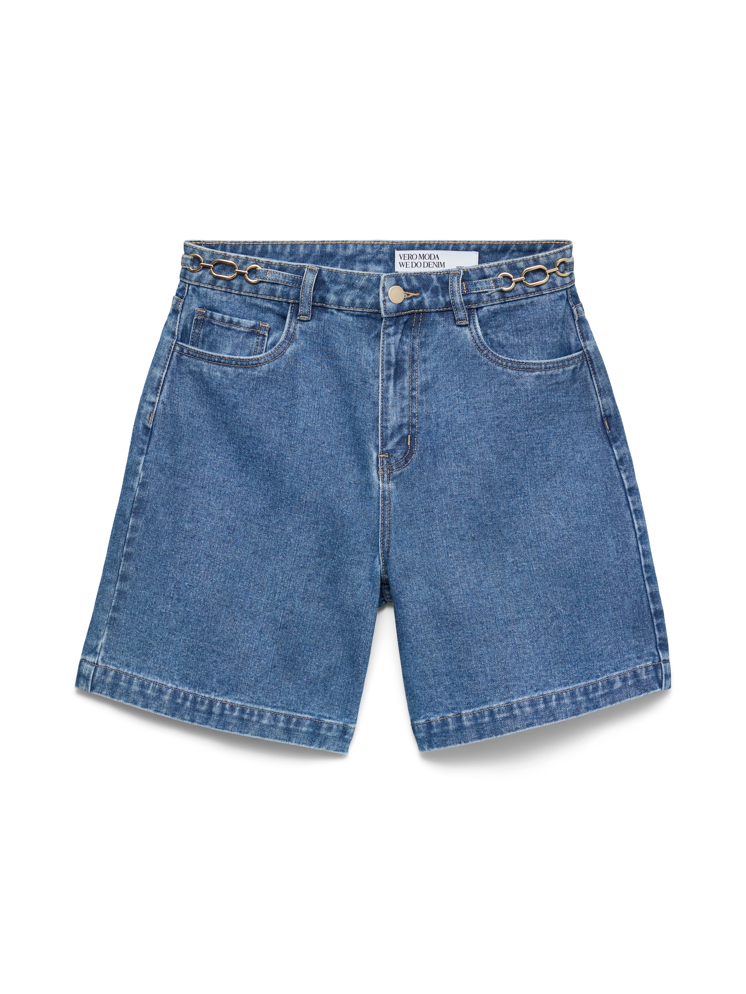 Vero Moda Jeansshorts »VMKATHY HR BERMUDA SHORTS SI357« Baumwollmischung, regular fit