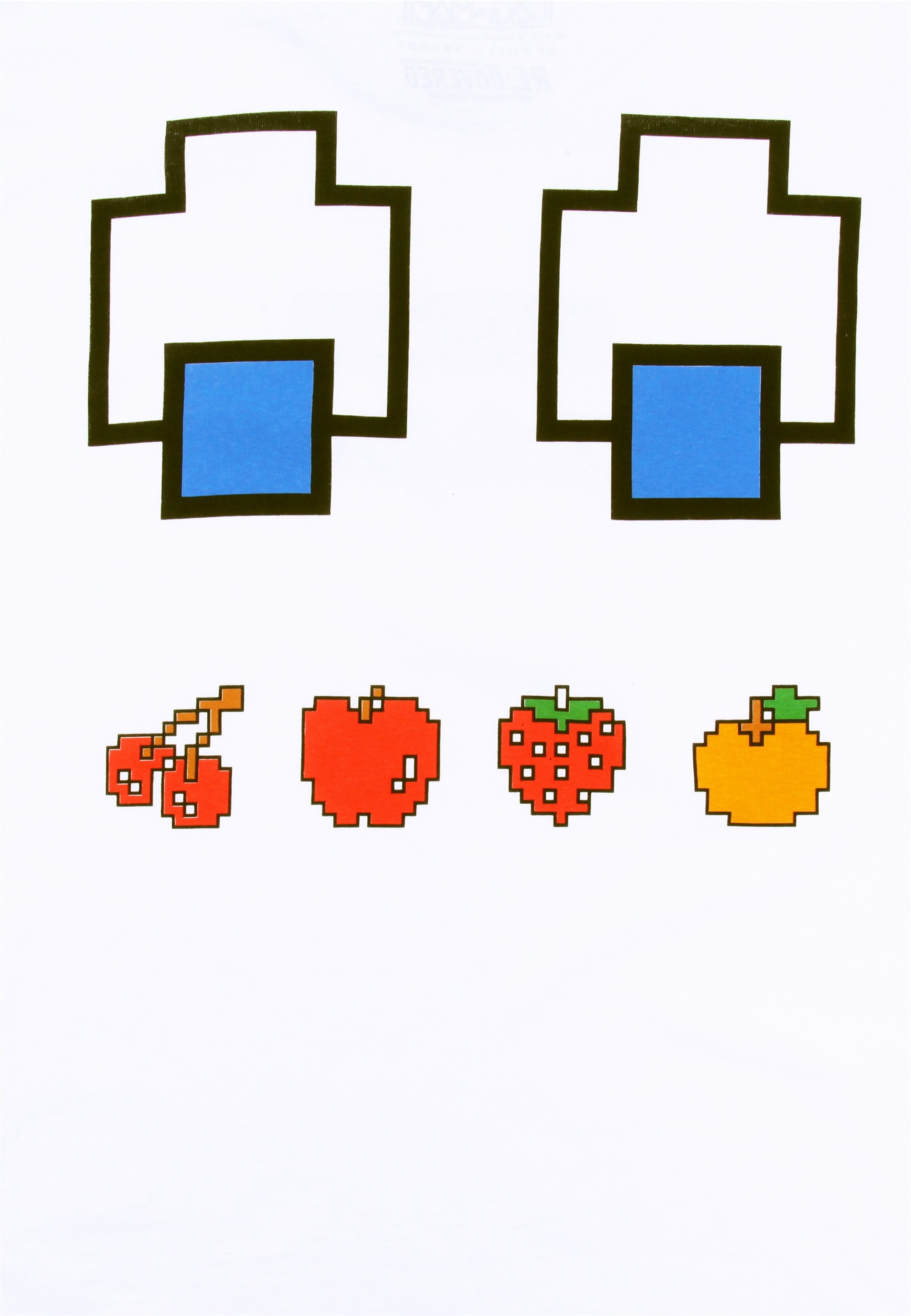 Recovered T-Shirt »Pac Man Fruit Eyes«, (1 tlg.), mit coolem Videospiel-Print