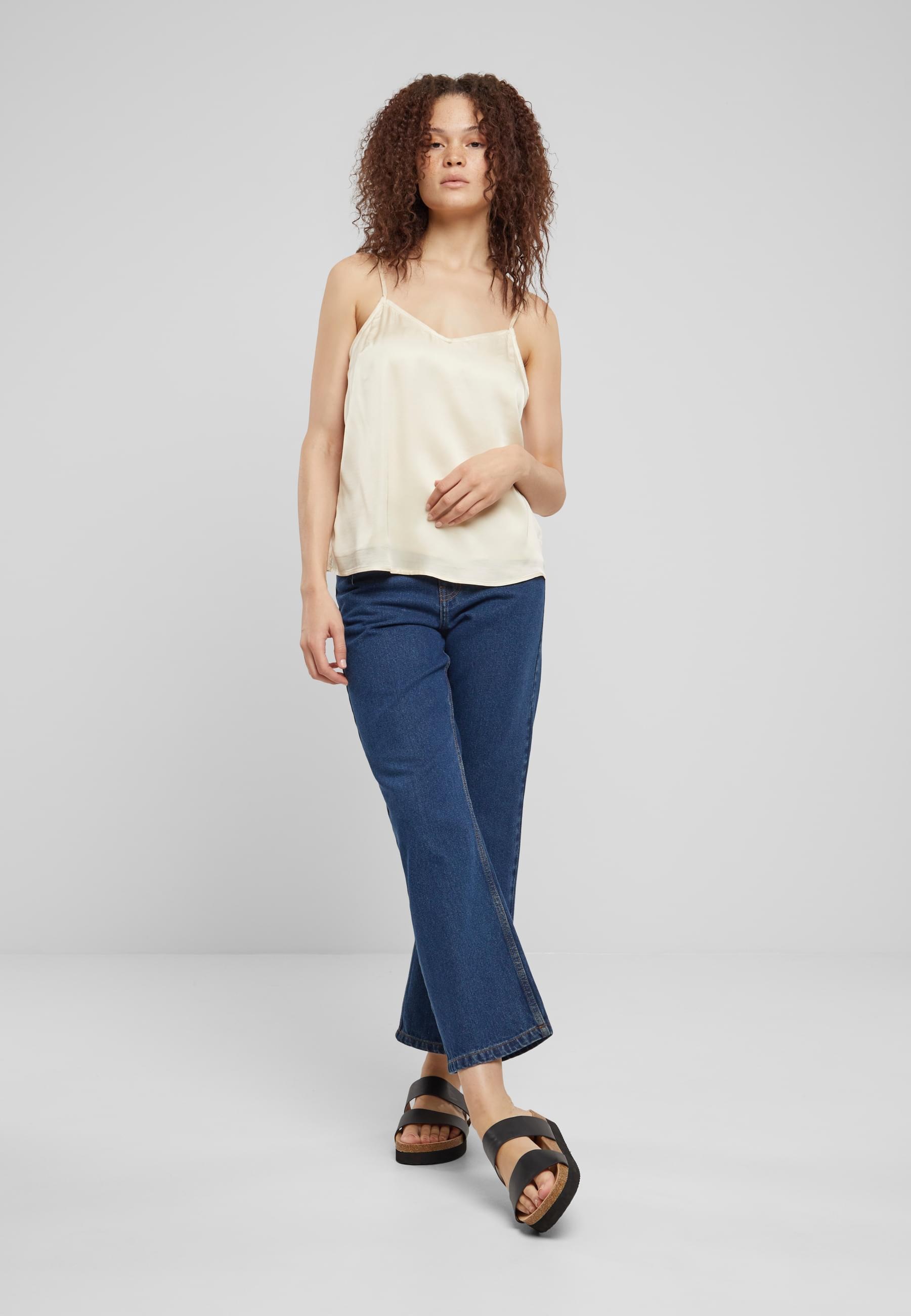 URBAN CLASSICS Muskelshirt »Urban Classics Damen Ladies Viscose Satin Slip Top«, (1 tlg.)
