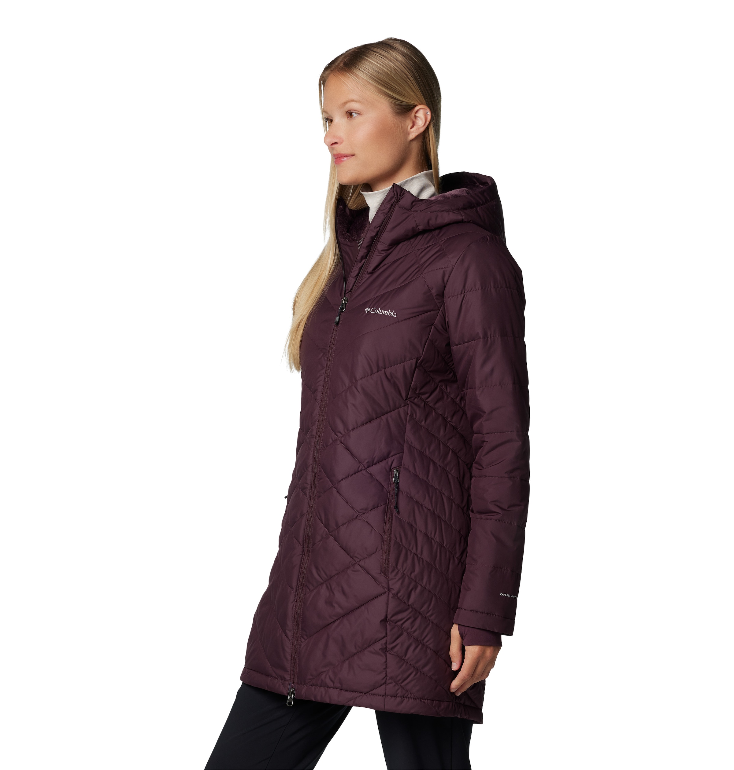 Columbia Steppmantel »HEAVENLY LONG HOODED JACKET«, (1 tlg.)