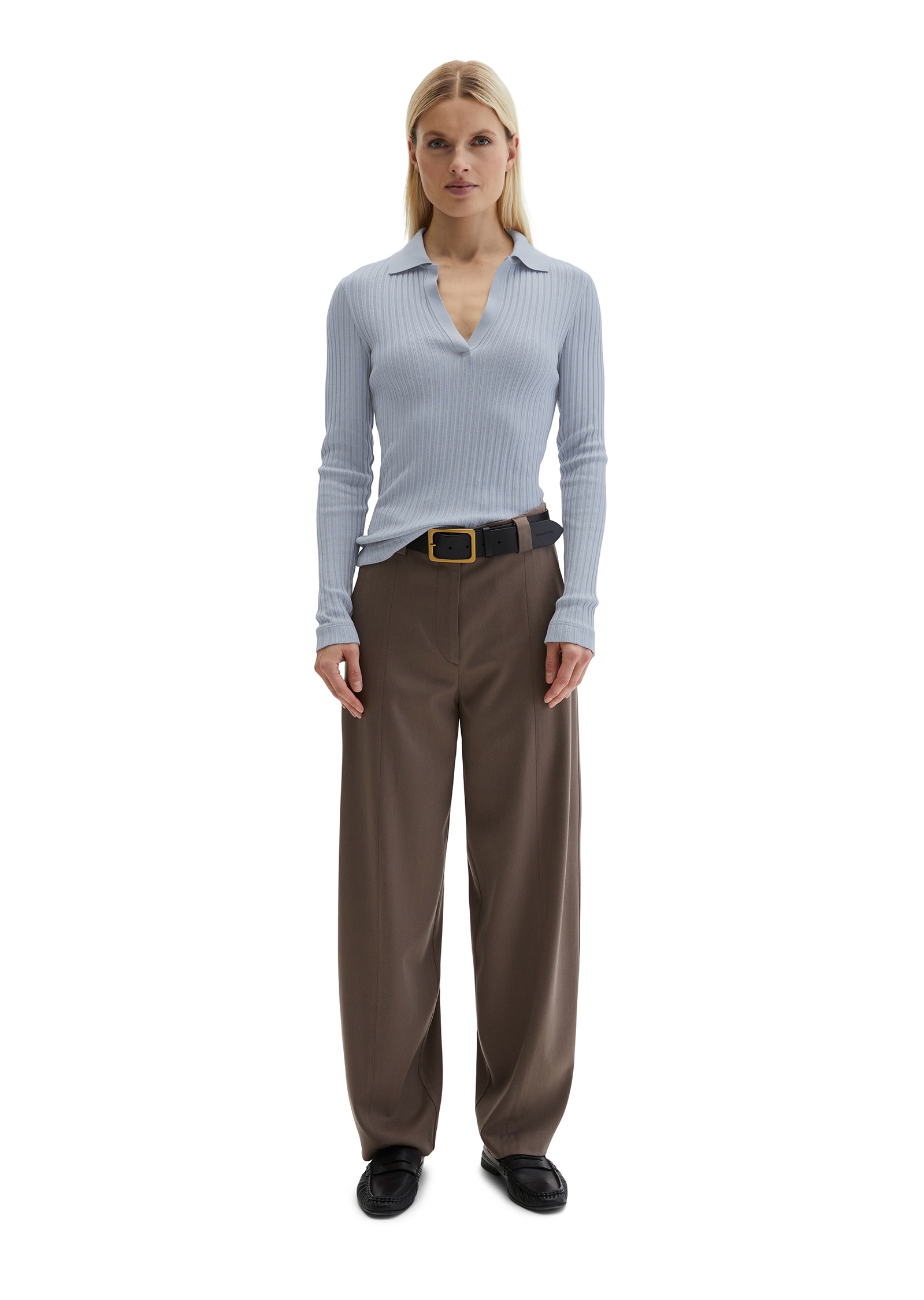Marc O'Polo Langarm-Poloshirt »mit TENCEL™ Modal«