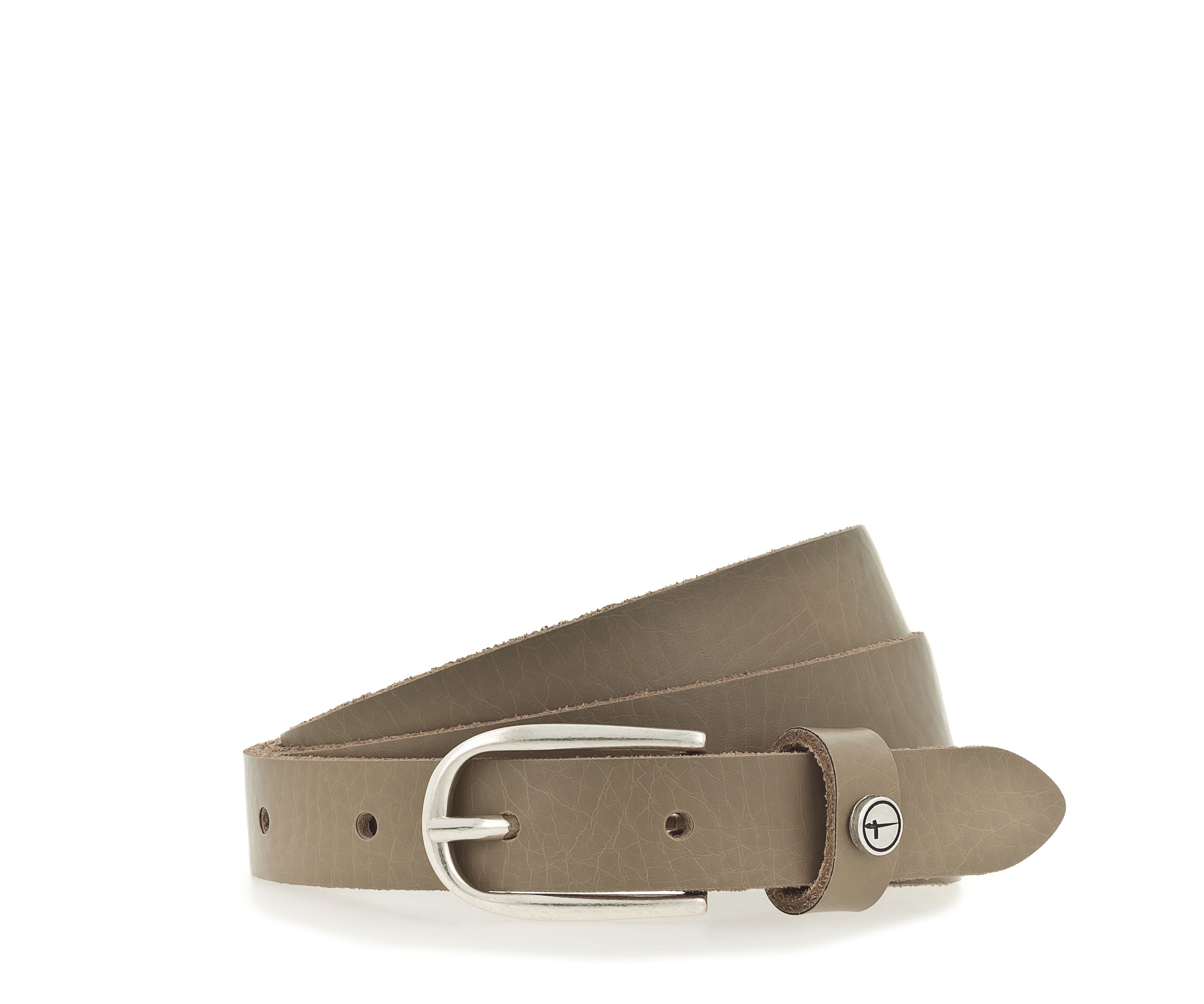 Tamaris Ledergürtel ""Cassia Silver"" weiches Rindleder mit leichter Narbung, schmal