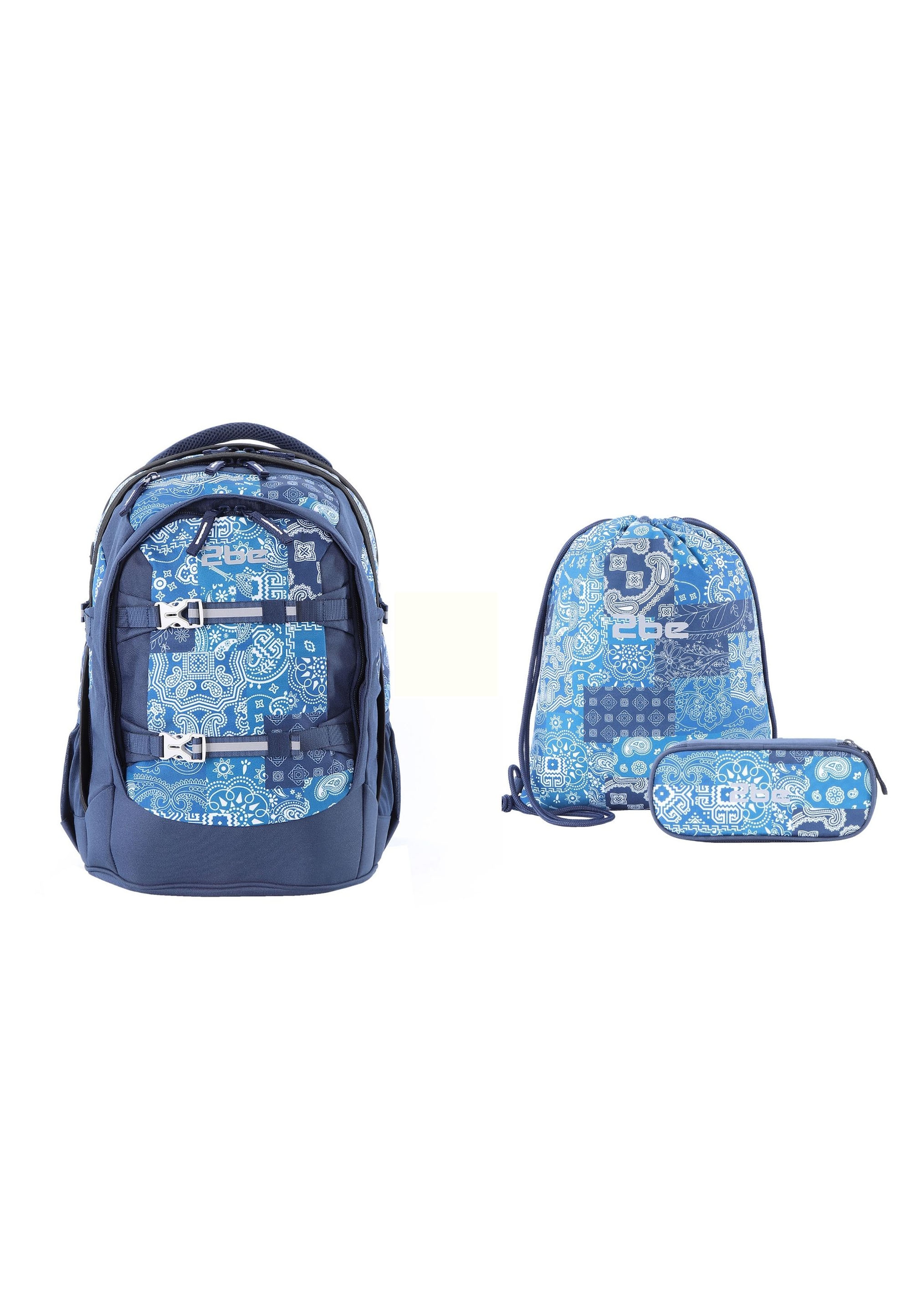 2be Schulrucksack "Royal", im 3er Set mit Turnbeutel und Federmäppchen