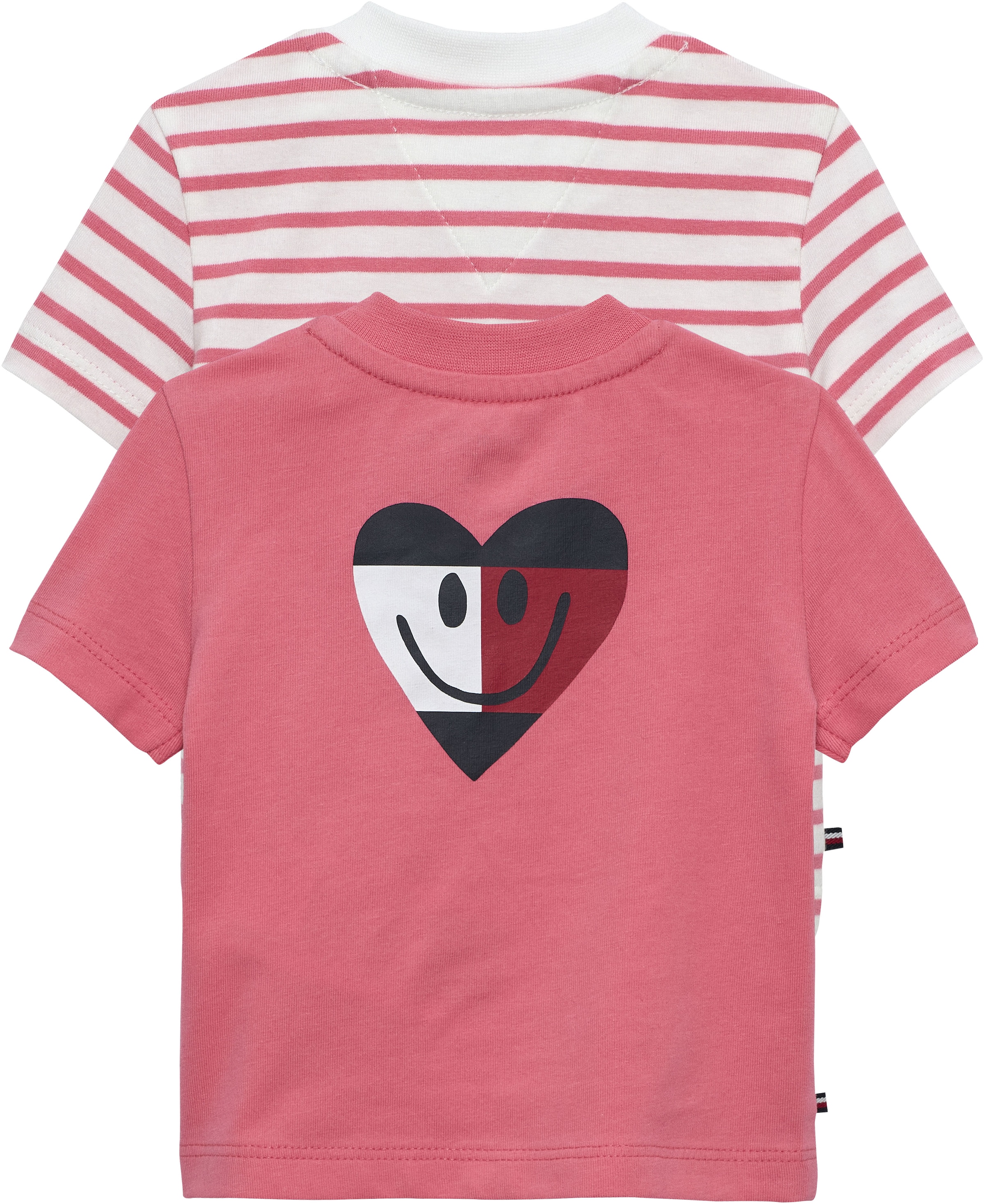 Tommy Hilfiger T-Shirt »FLAG SMILE 2 PACK TEE S/S« 2 tlg. Regular fit mit Rundhalsausschnitt für Babys